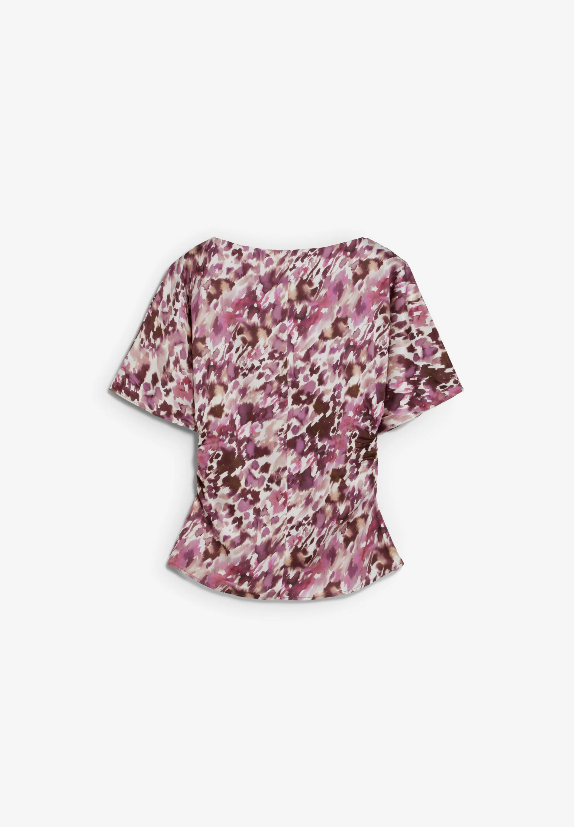 PRINTED TOP WITH SIDE DRAPING - Image 2