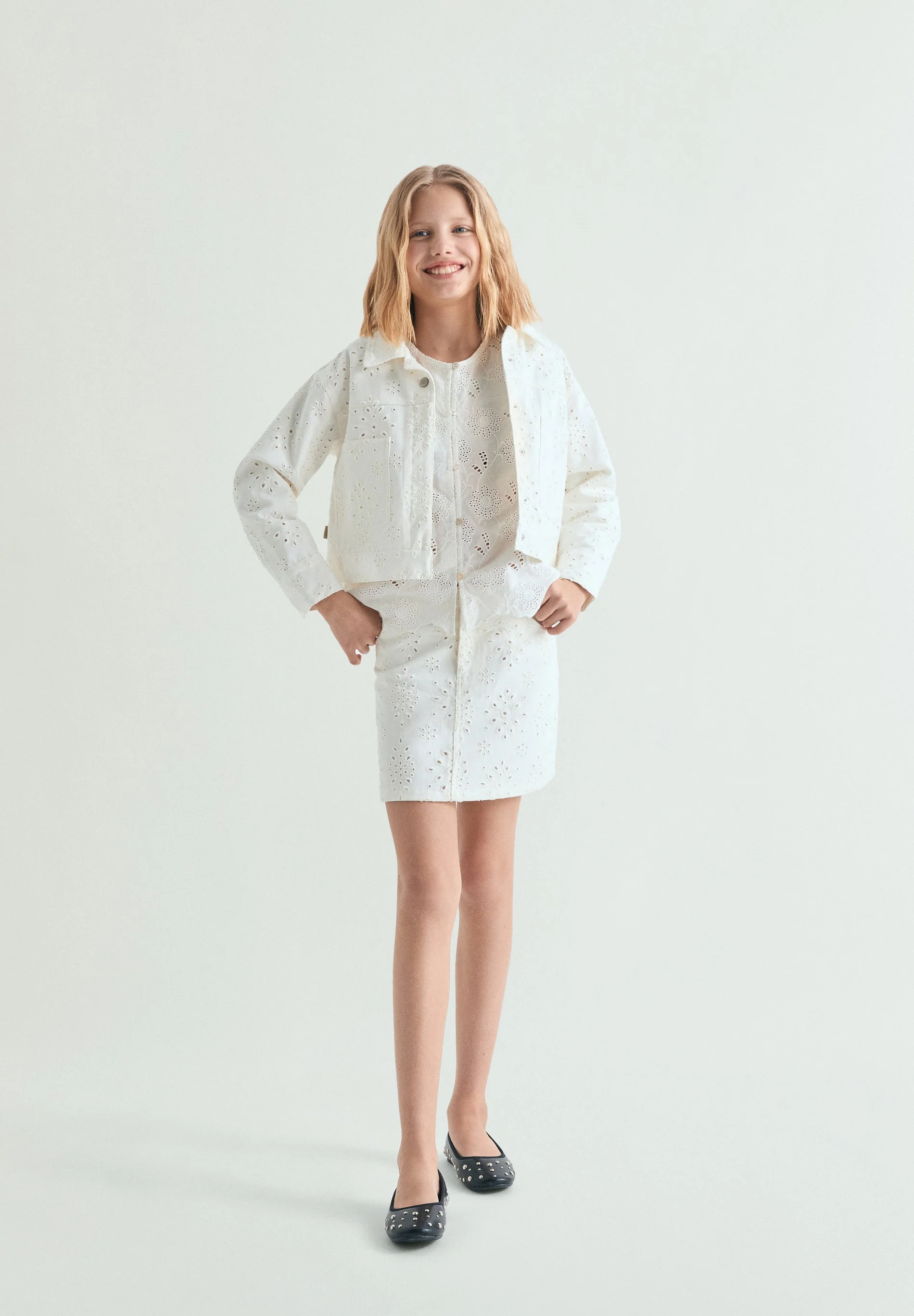 PERFORATED MINI SKIRT - Image 4