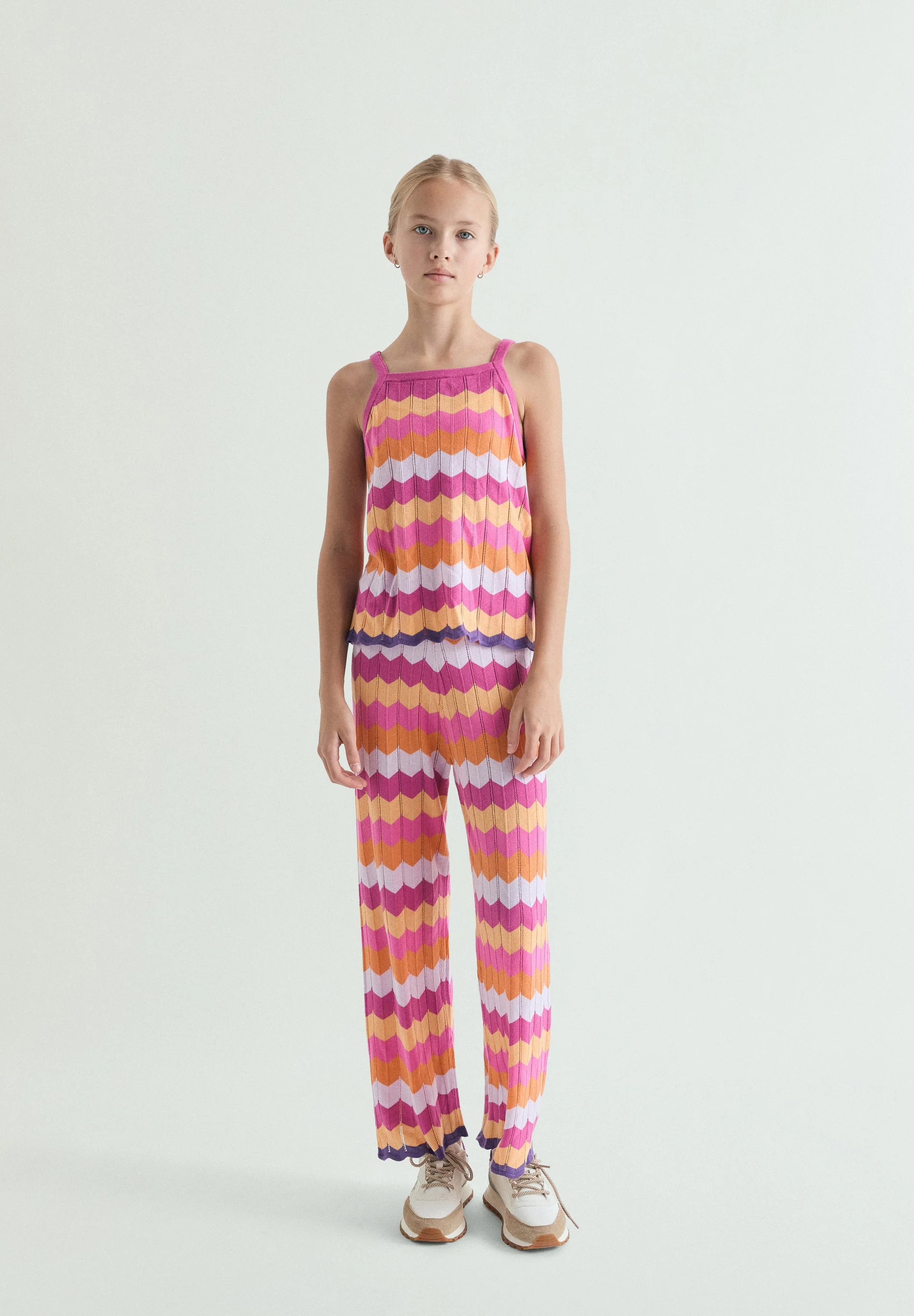 MULTICOLOURED KNIT TROUSERS