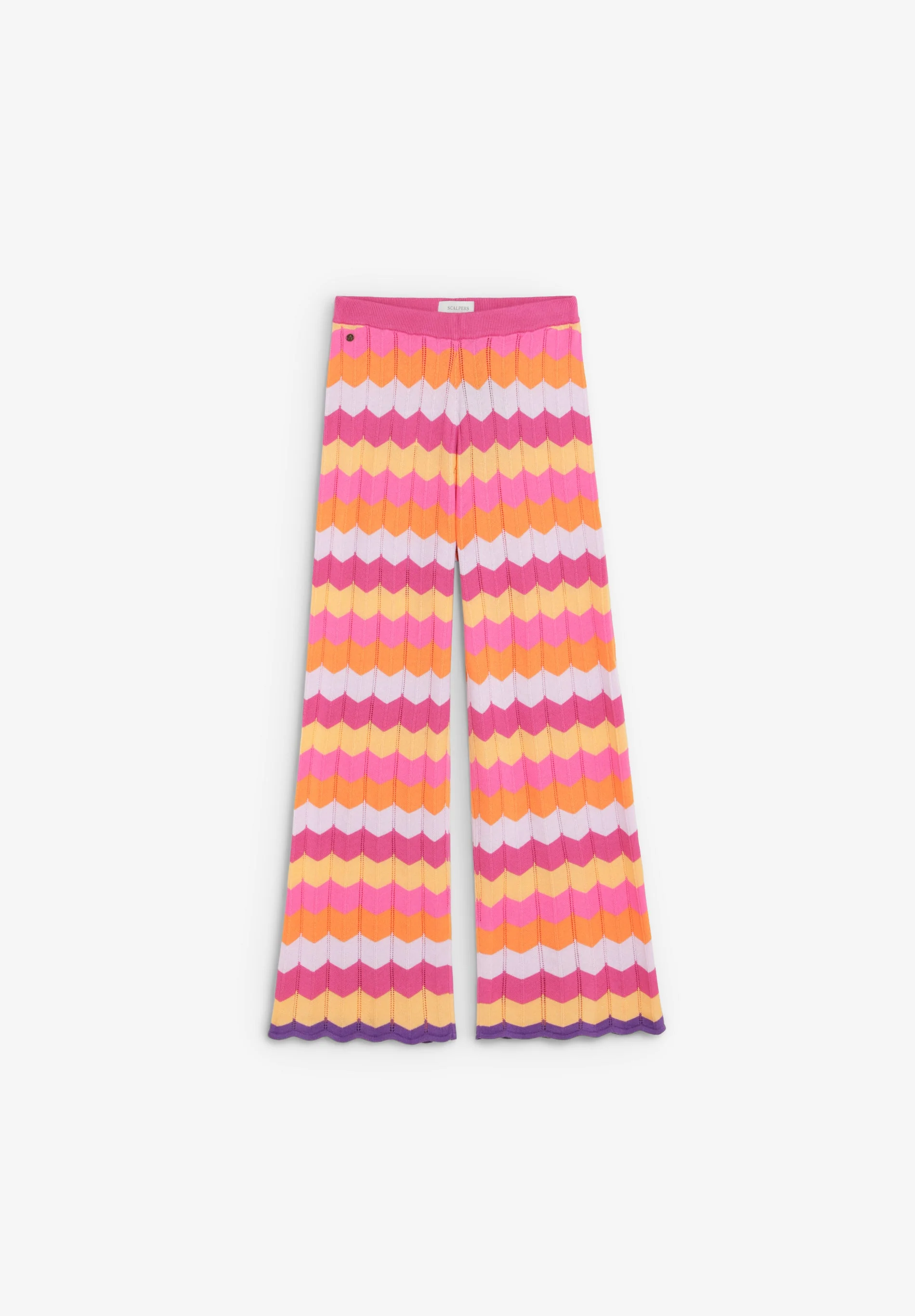 MULTICOLOURED KNIT TROUSERS - Image 4