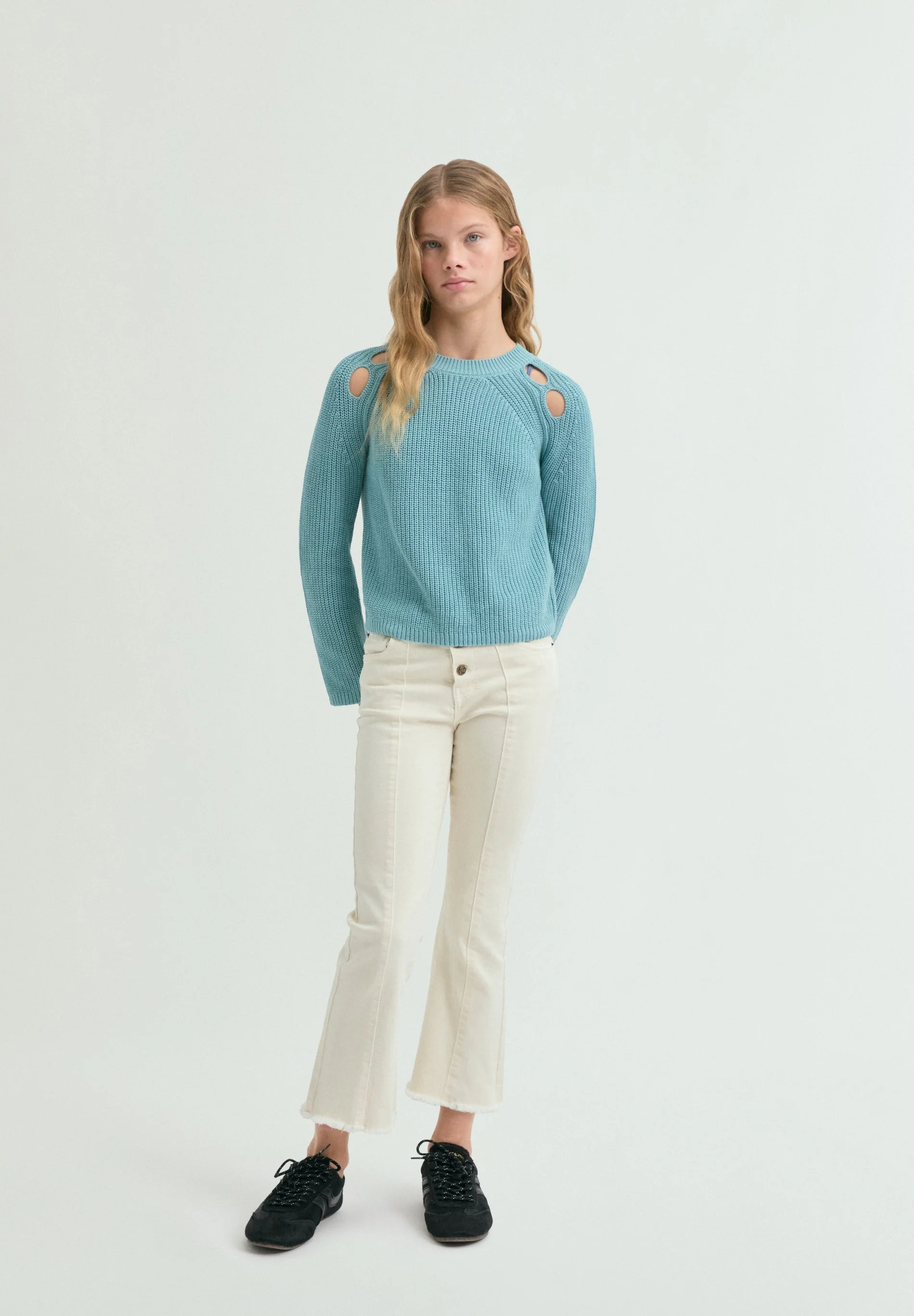 KNIT SWEATER WITH CUT-OUTS - Image 2
