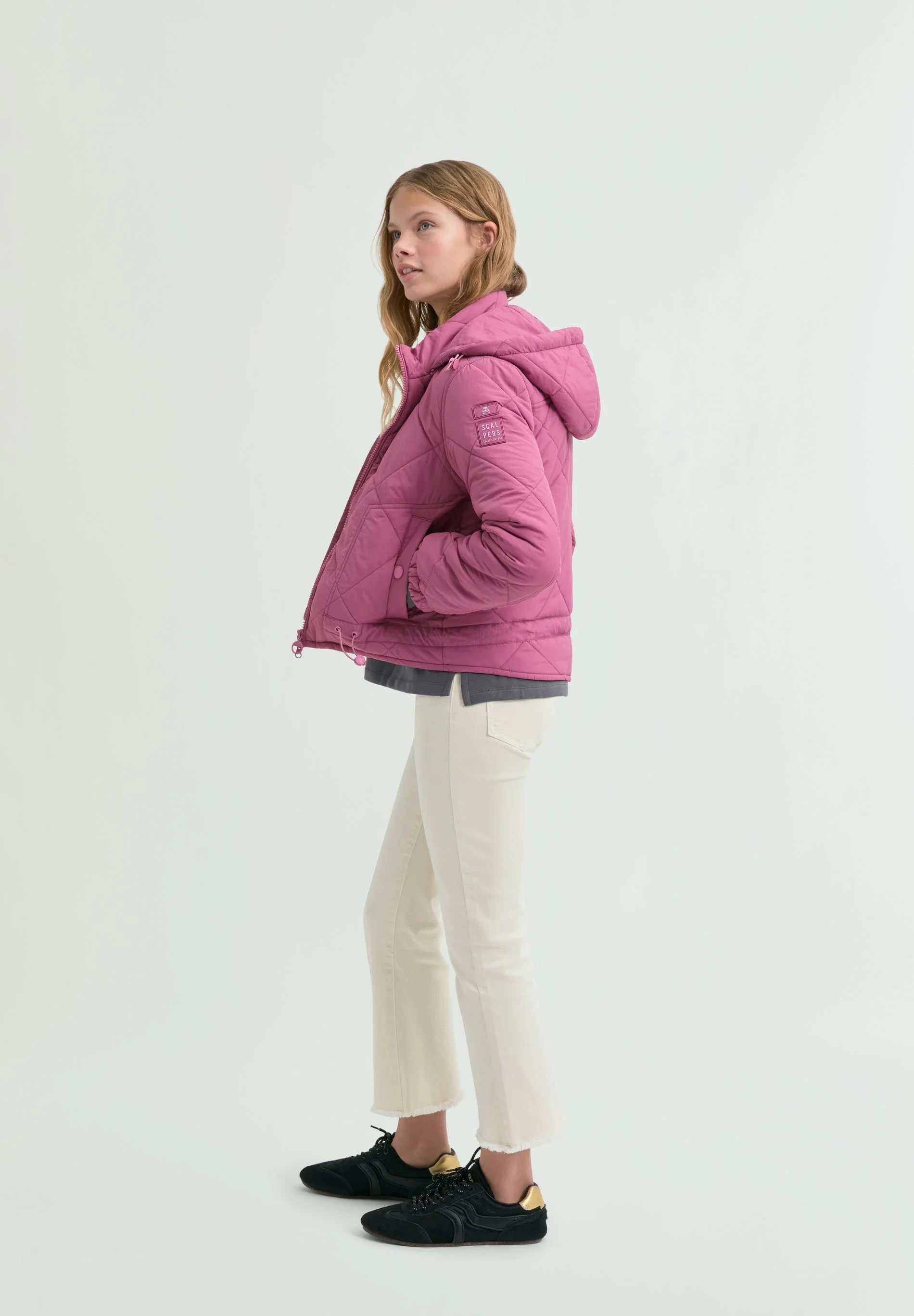 PUFFER JACKET WITH DETACHABLE HOOD - Image 3