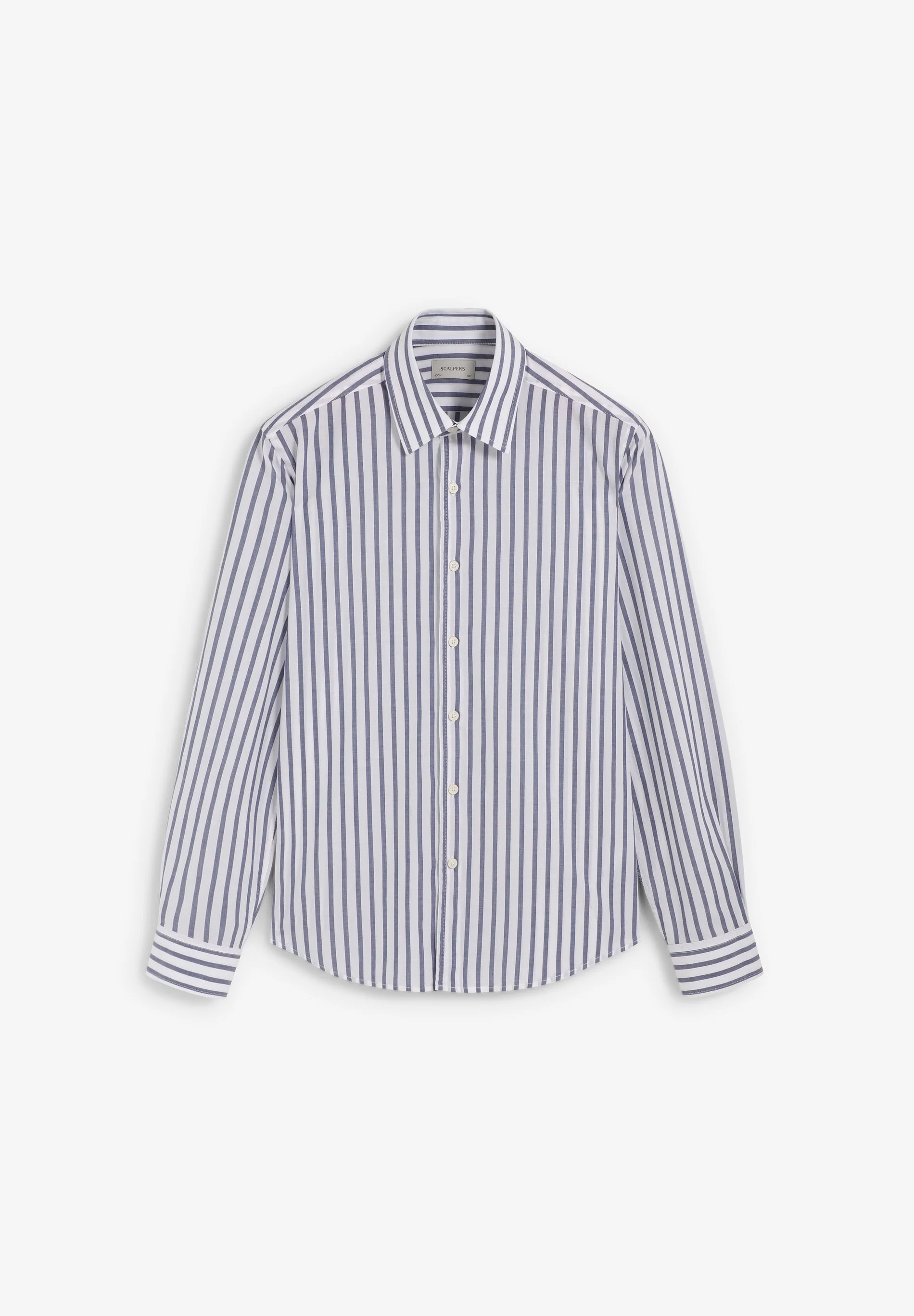 REGULAR FIT STRIPED COTTON SHIRT