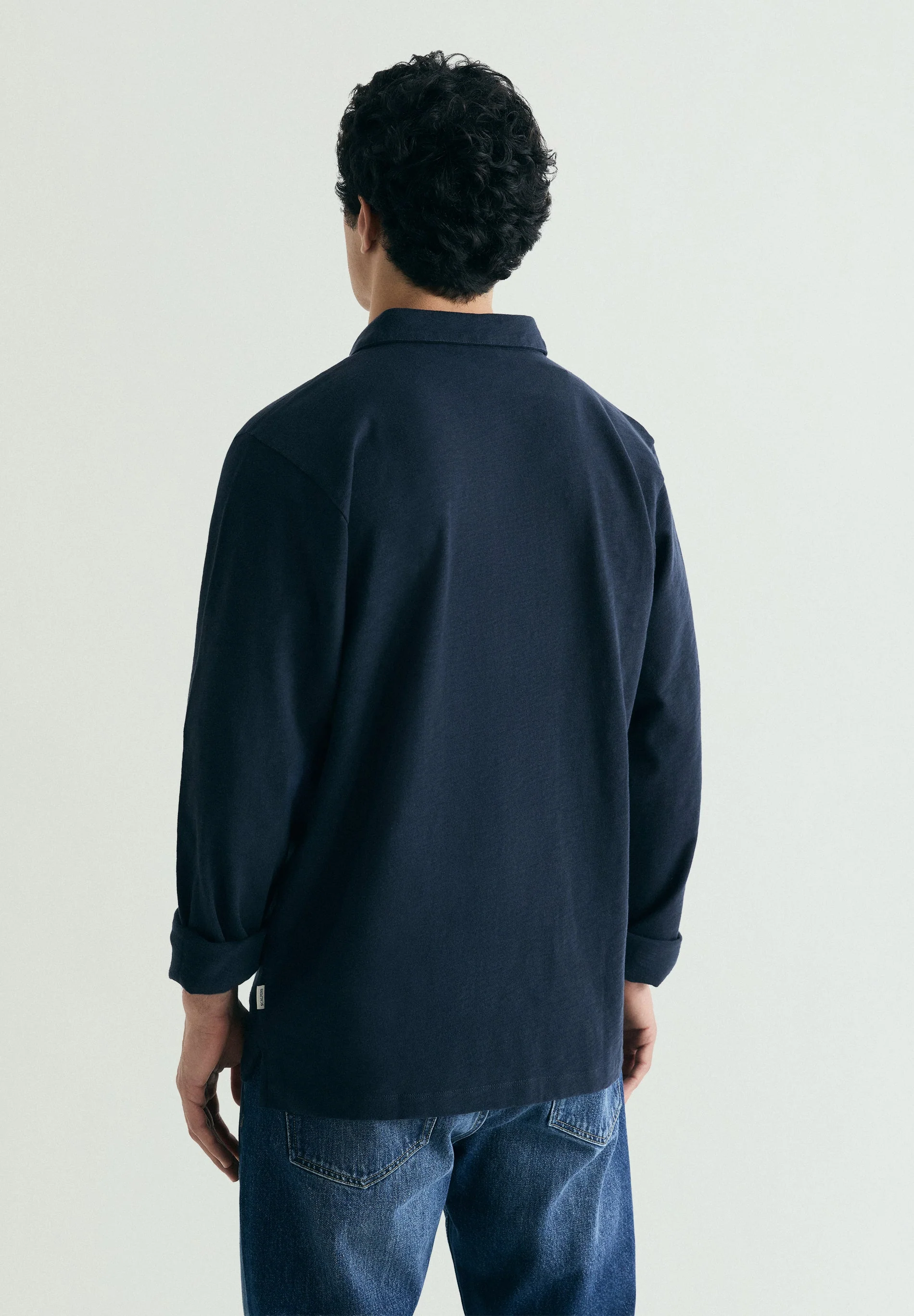 COTTON POLO SHIRT WITH POCKET - Image 3