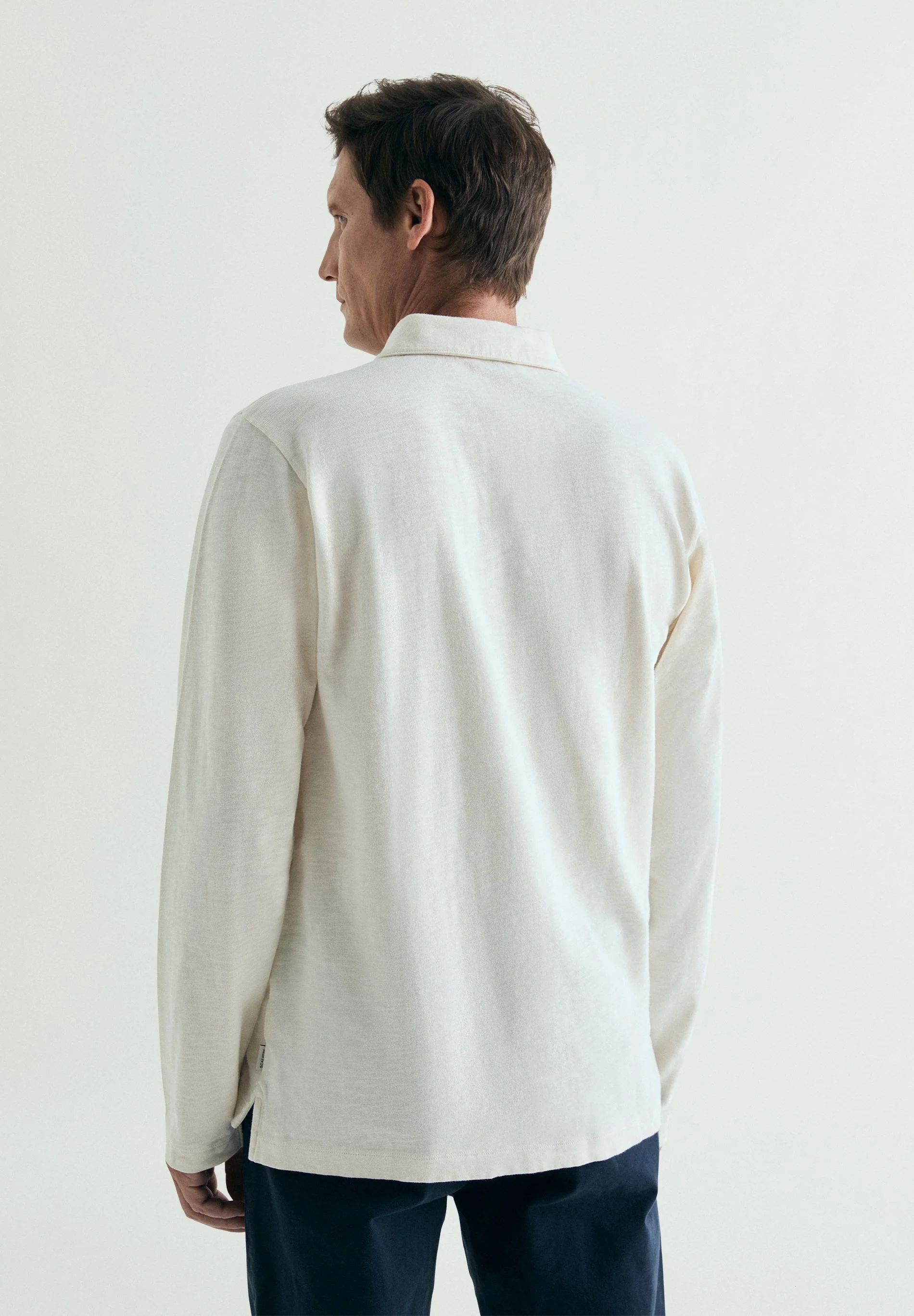 COTTON POLO SHIRT WITH POCKET - Image 3