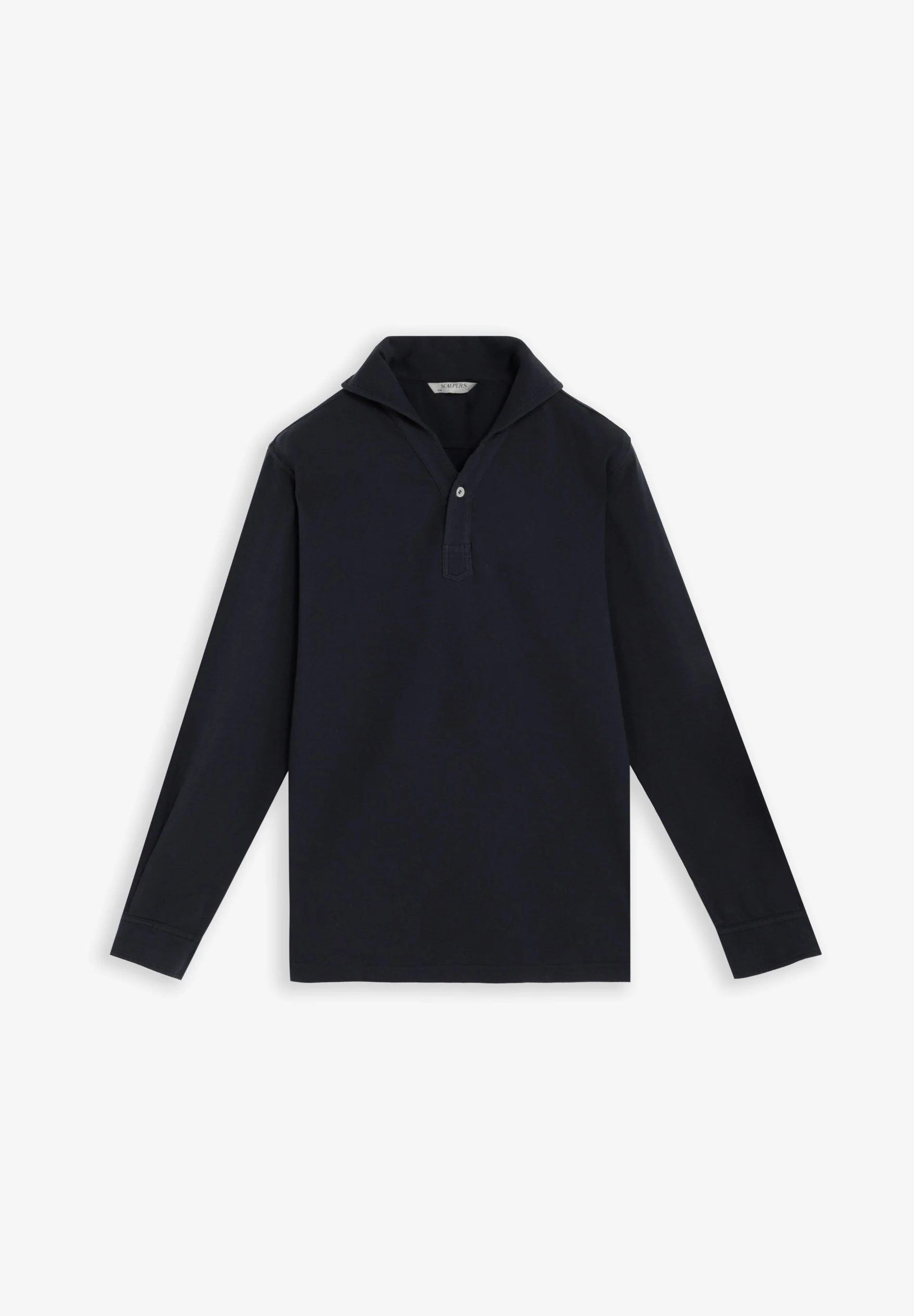 LONG SLEEVE COTTON POLO SHIRT