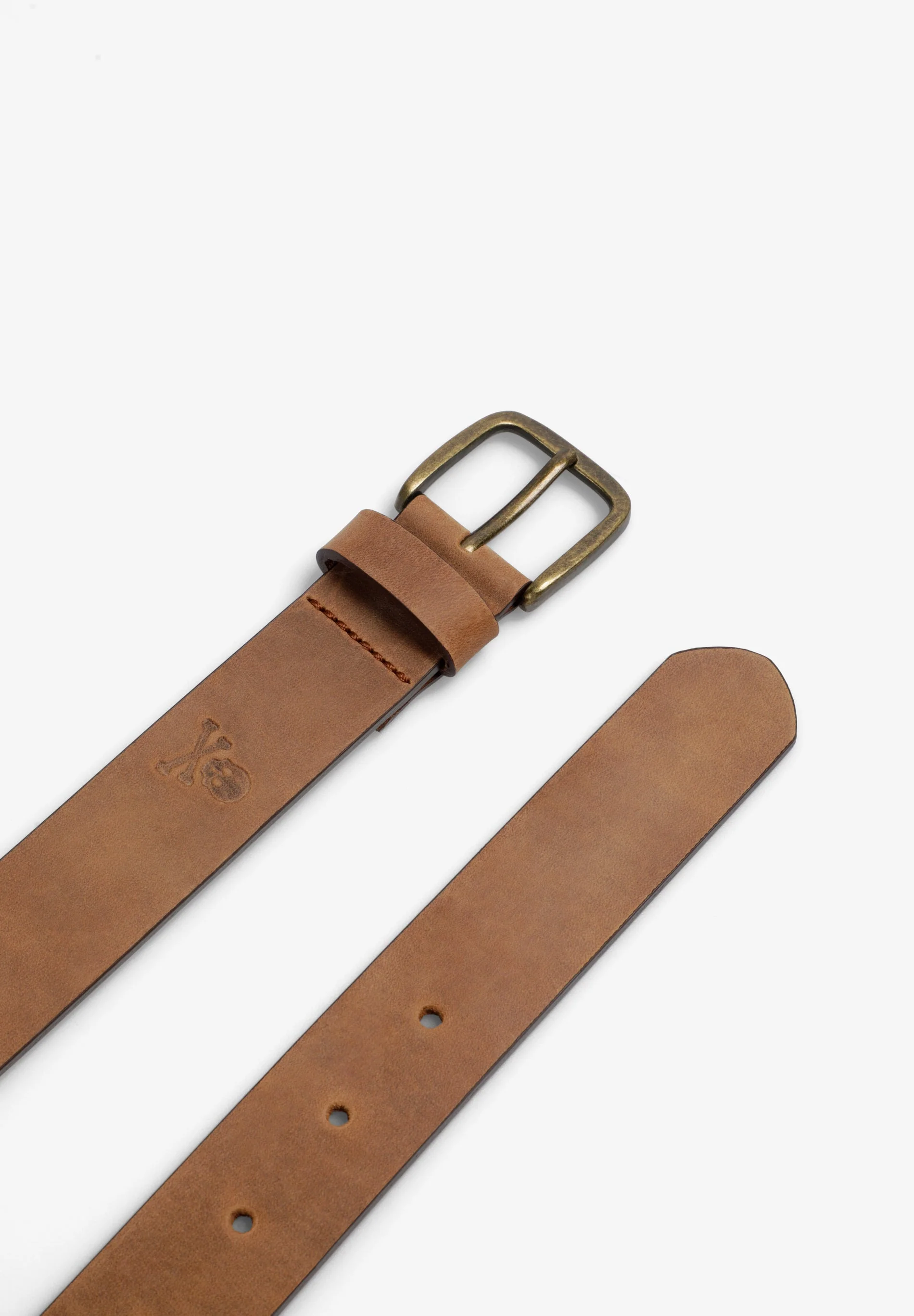 LEATHER BELT WITH GOLDEN BUCKLE - Image 4