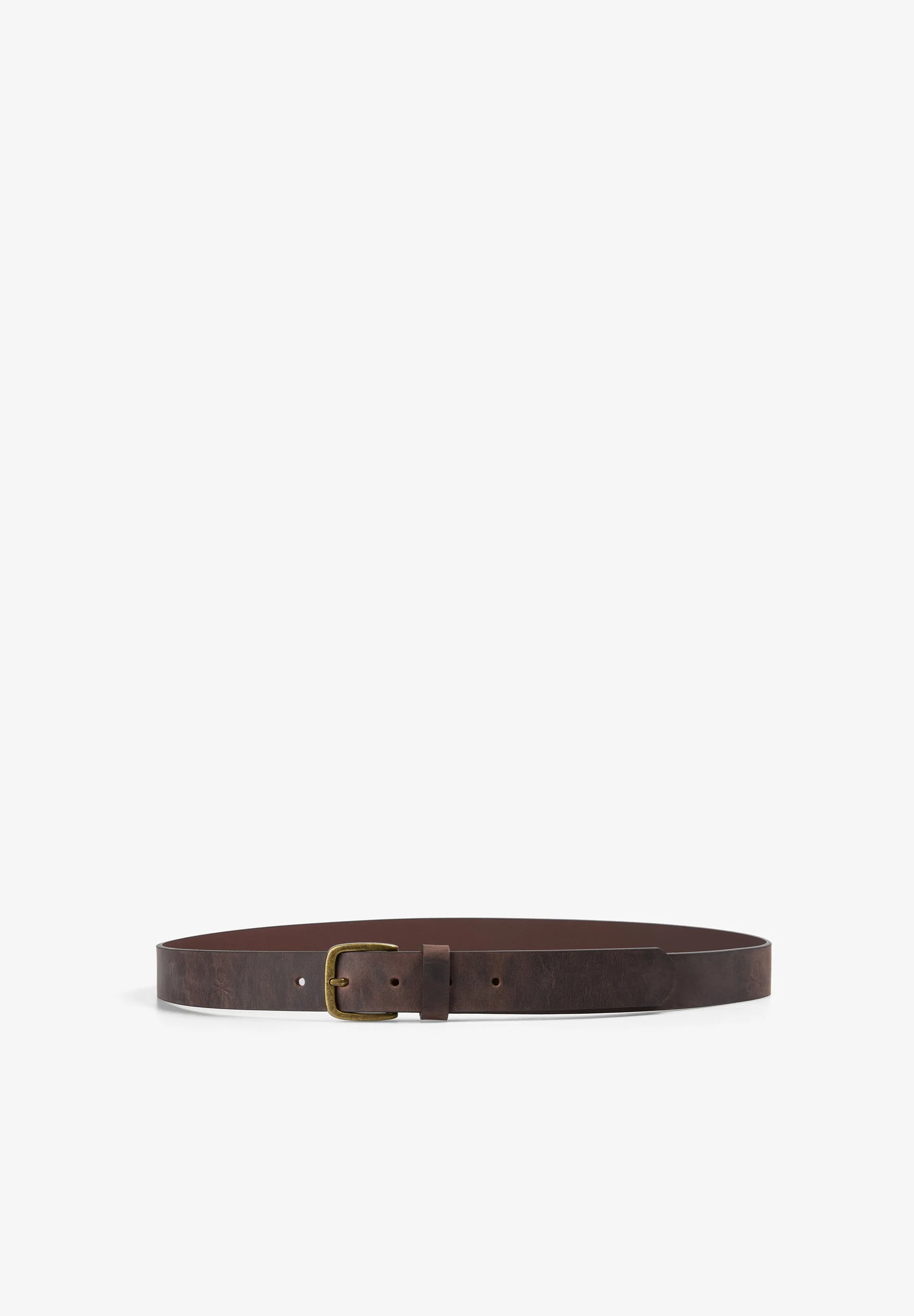 LEATHER BELT WITH GOLDEN BUCKLE - Image 2