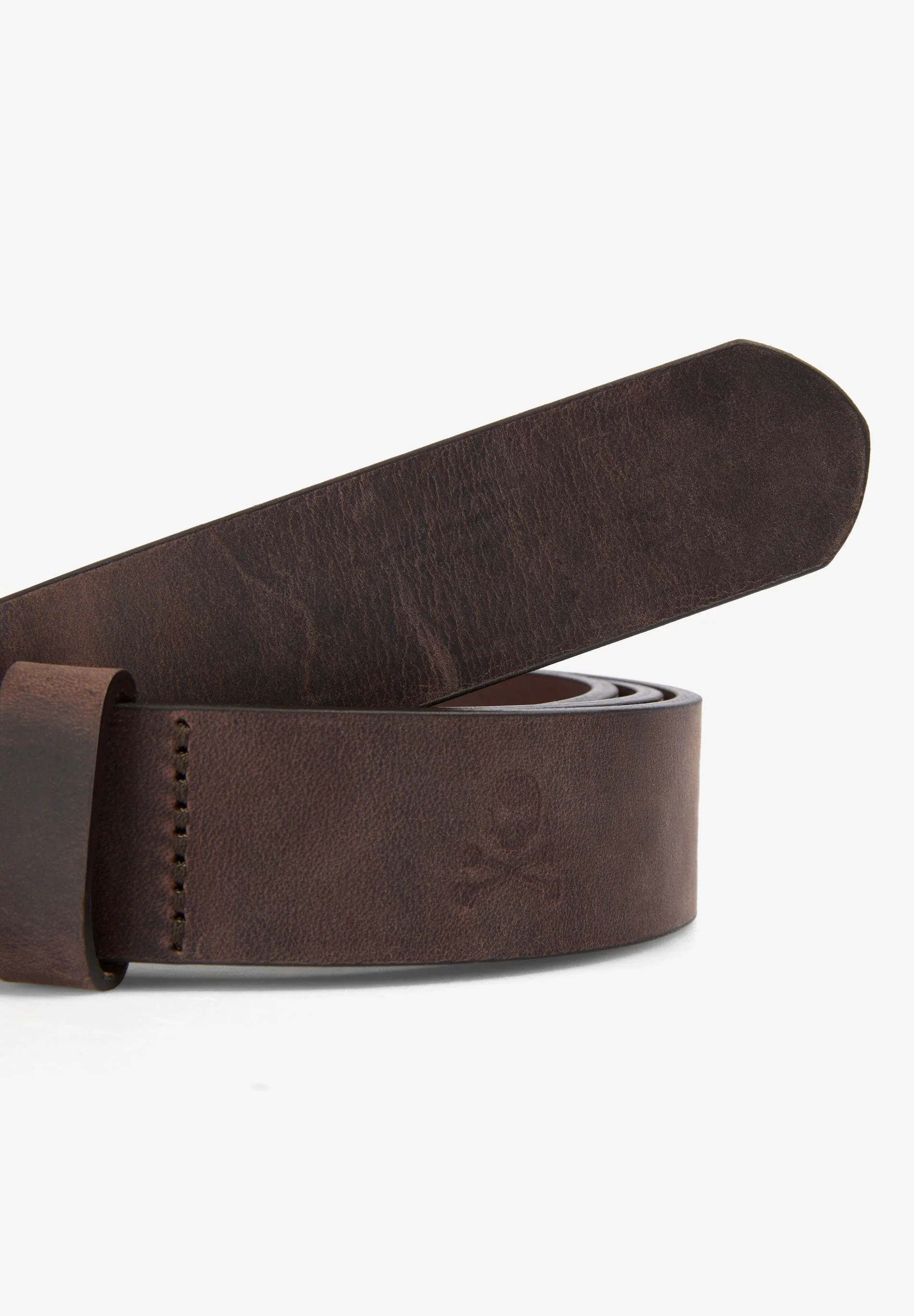 LEATHER BELT WITH GOLDEN BUCKLE - Image 3