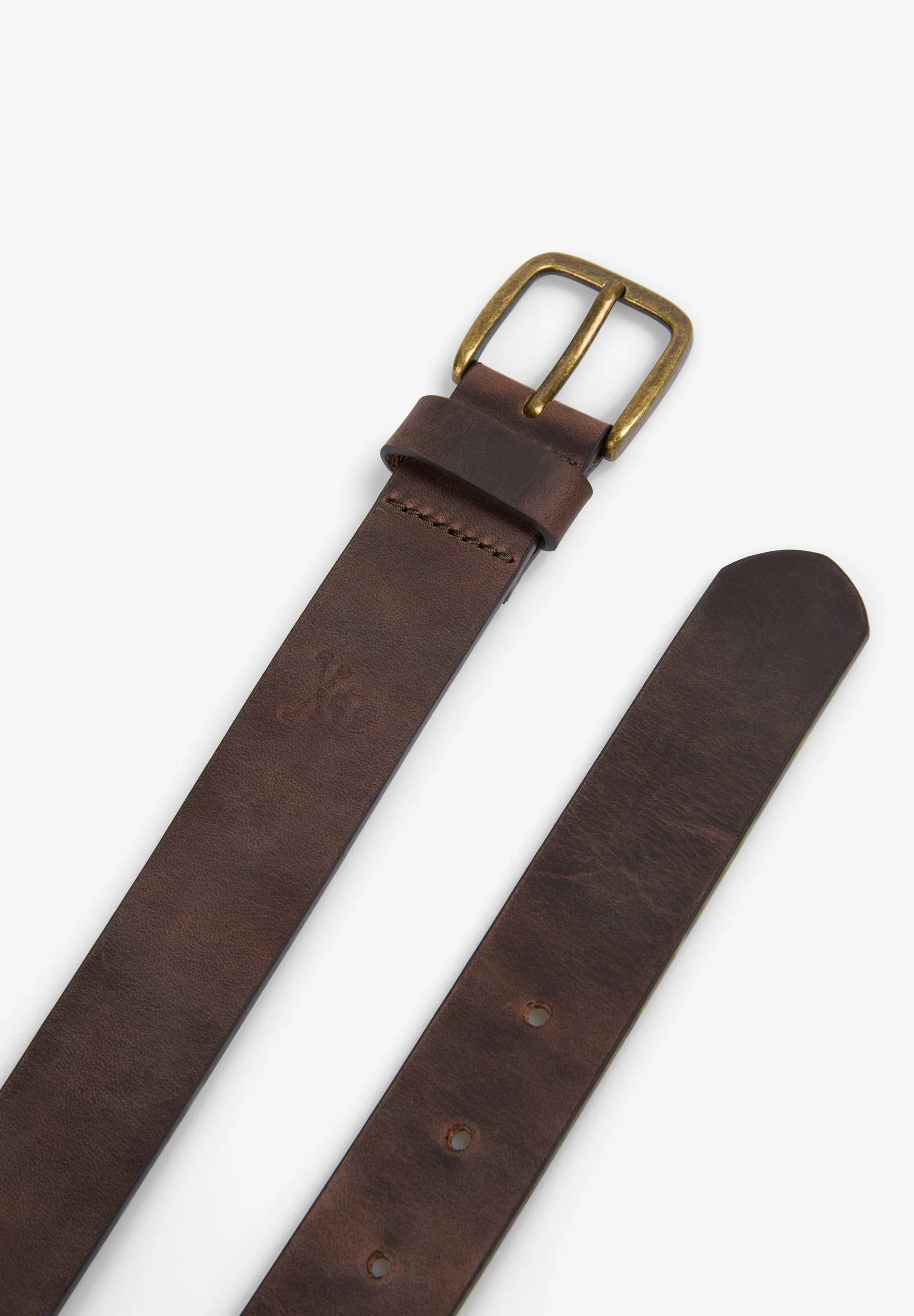LEATHER BELT WITH GOLDEN BUCKLE - Image 4