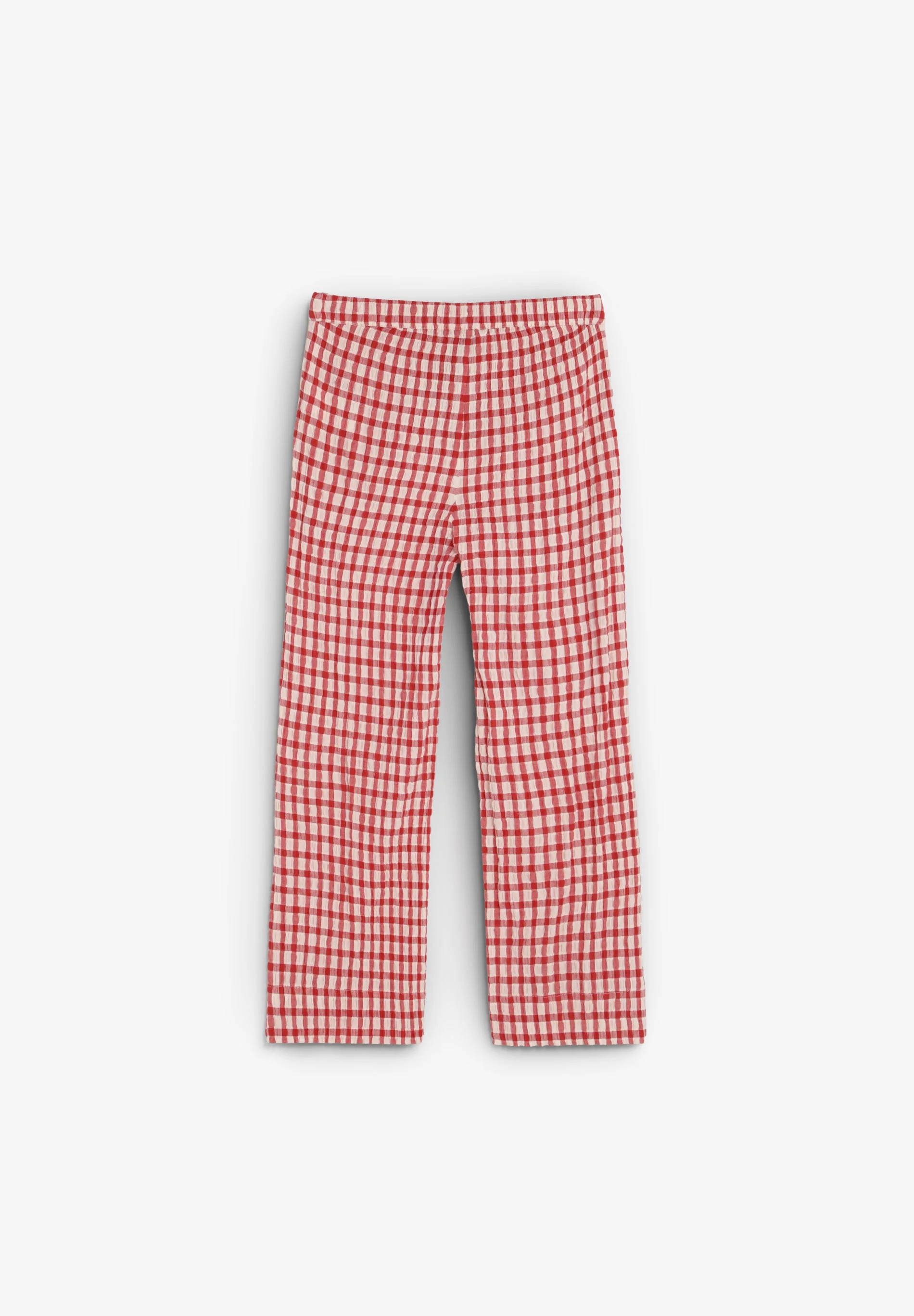RELAXED FIT GINGHAM TROUSERS - Image 4