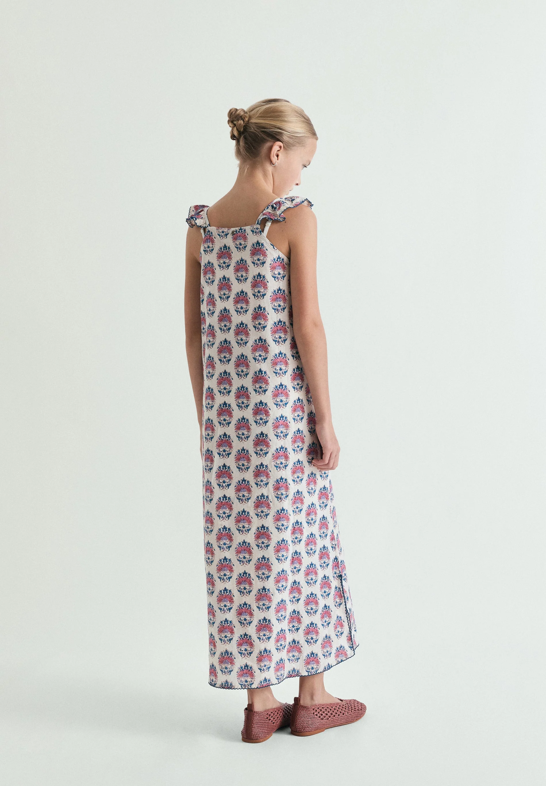 PRINTED MIDI DRESS - Image 4