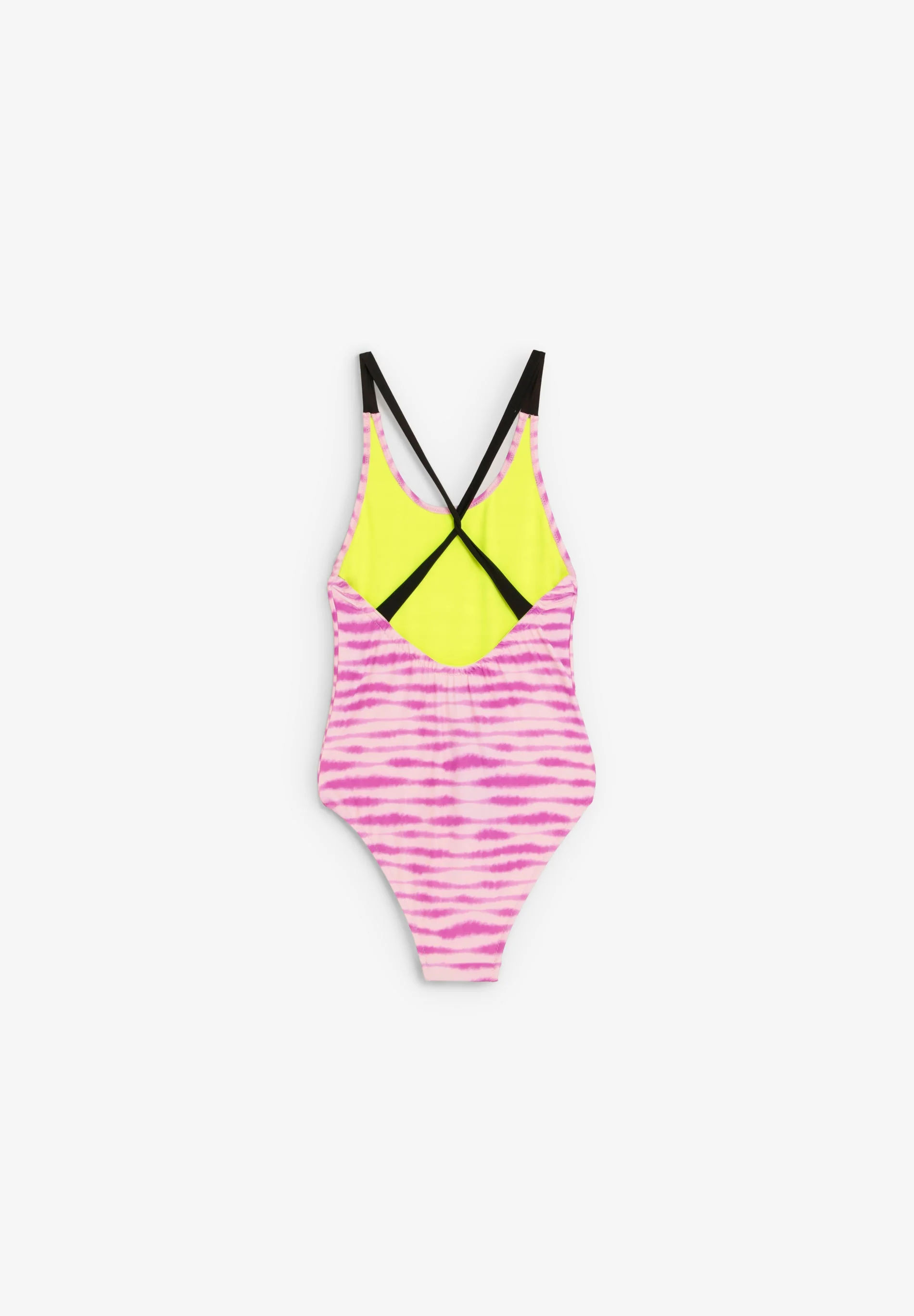 TWO-TONE PRINT SWIMMING COSTUME - Image 5