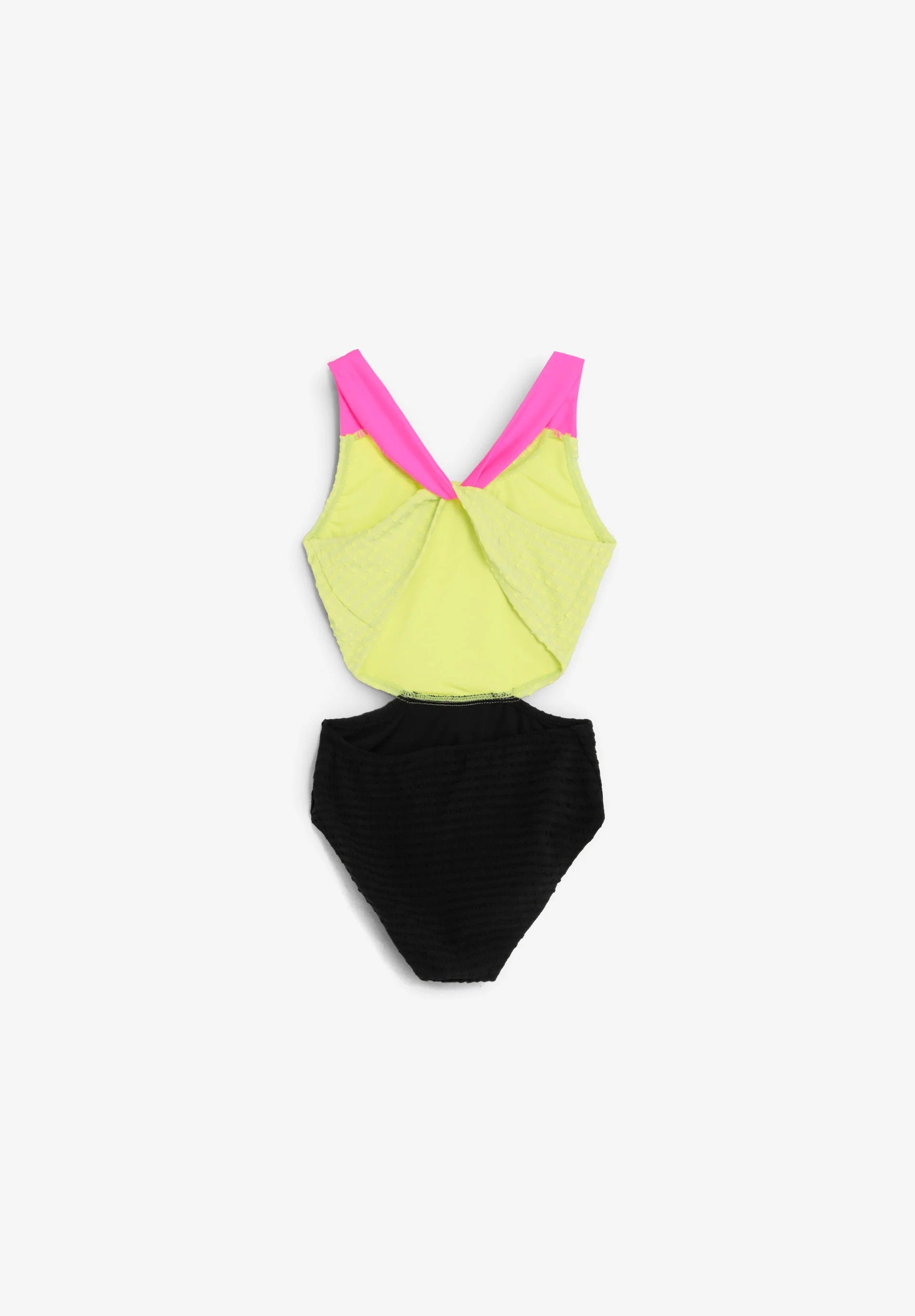 CONTRAST THREE-TONE SWIMSUIT - Image 5