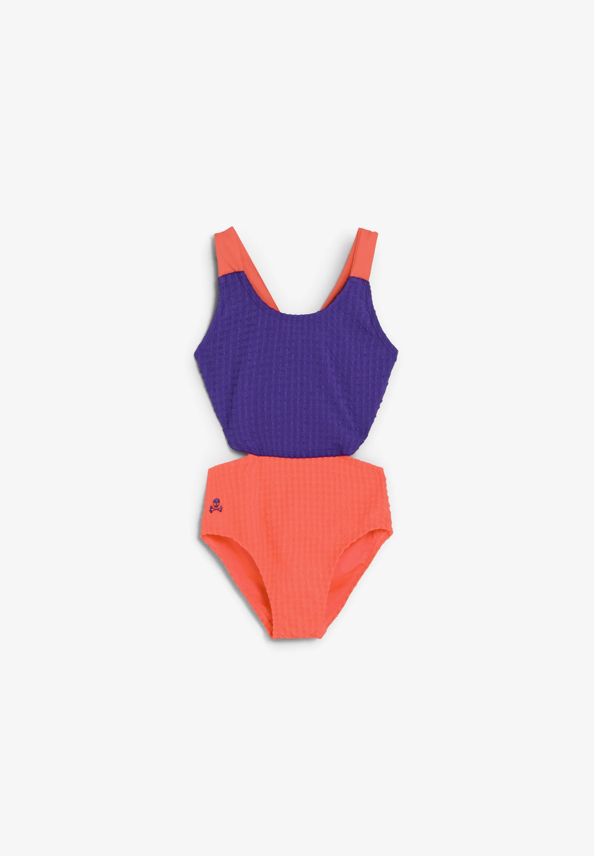CONTRAST TWO-TONE SWIMSUIT - Image 4