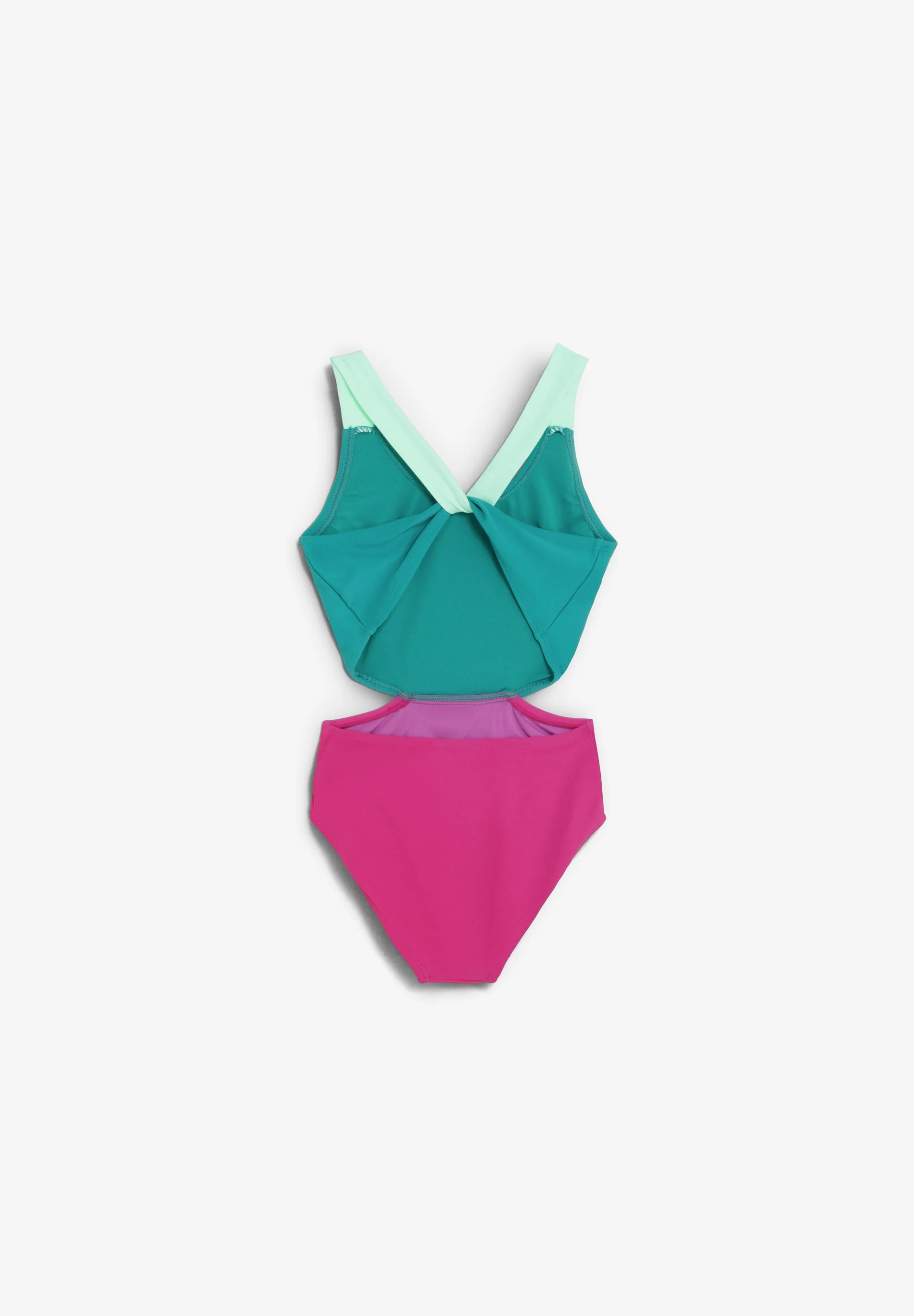 CONTRAST THREE-TONE SWIMSUIT - Image 5