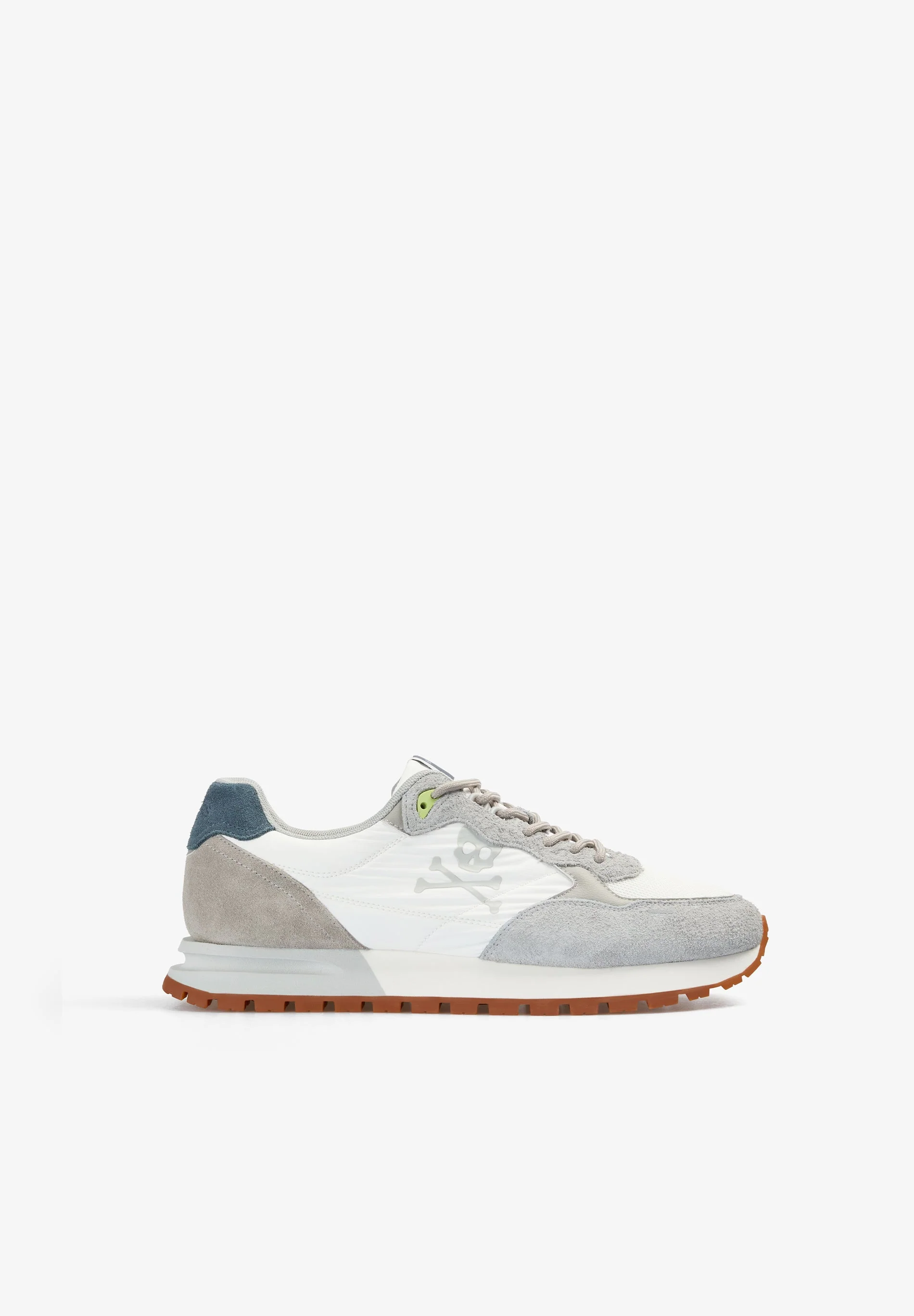SKULL SPLIT SUEDE SNEAKERS