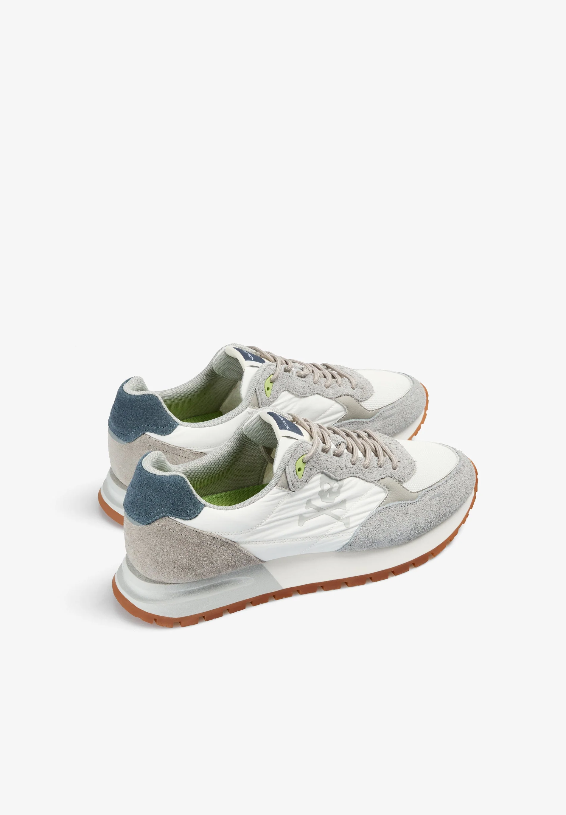SKULL SPLIT SUEDE SNEAKERS - Image 3