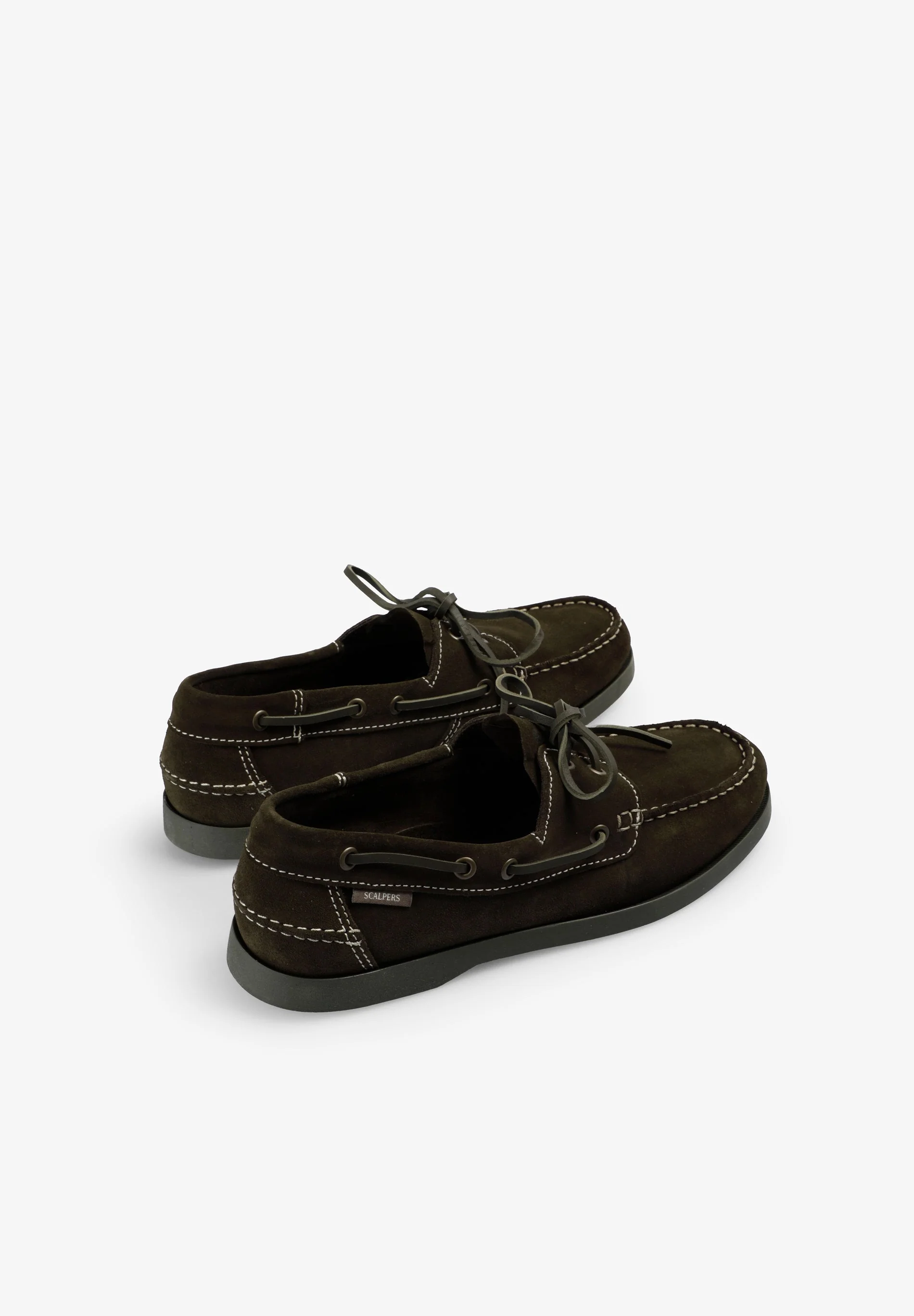 CONTRAST SUEDE BOAT SHOES - Image 3