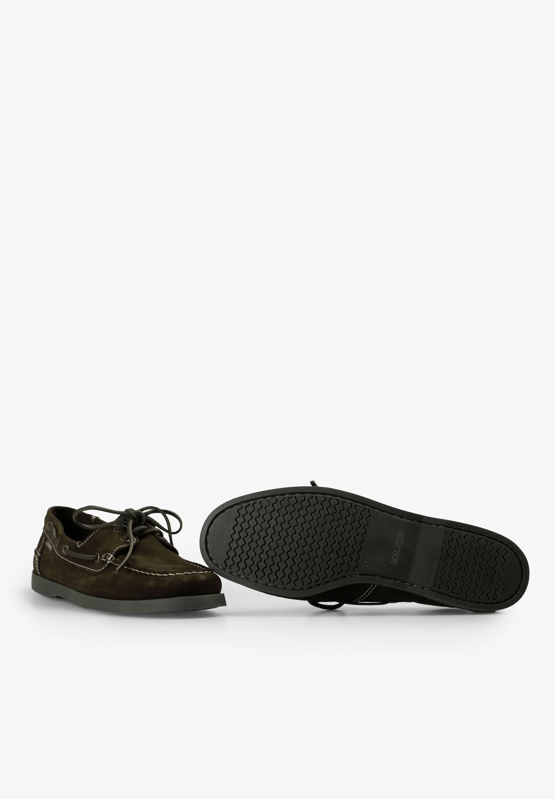 CONTRAST SUEDE BOAT SHOES - Image 4