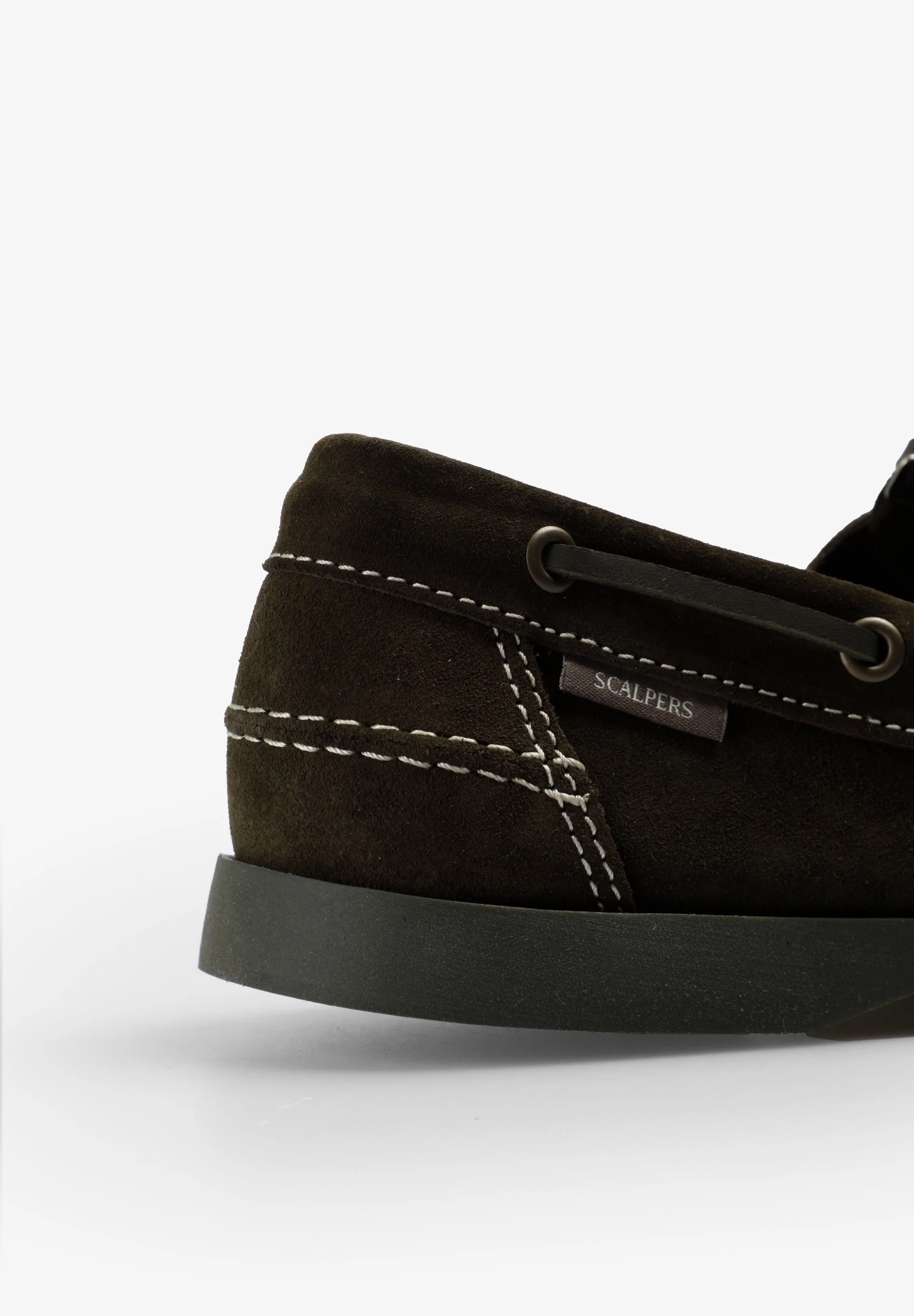 CONTRAST SUEDE BOAT SHOES - Image 5
