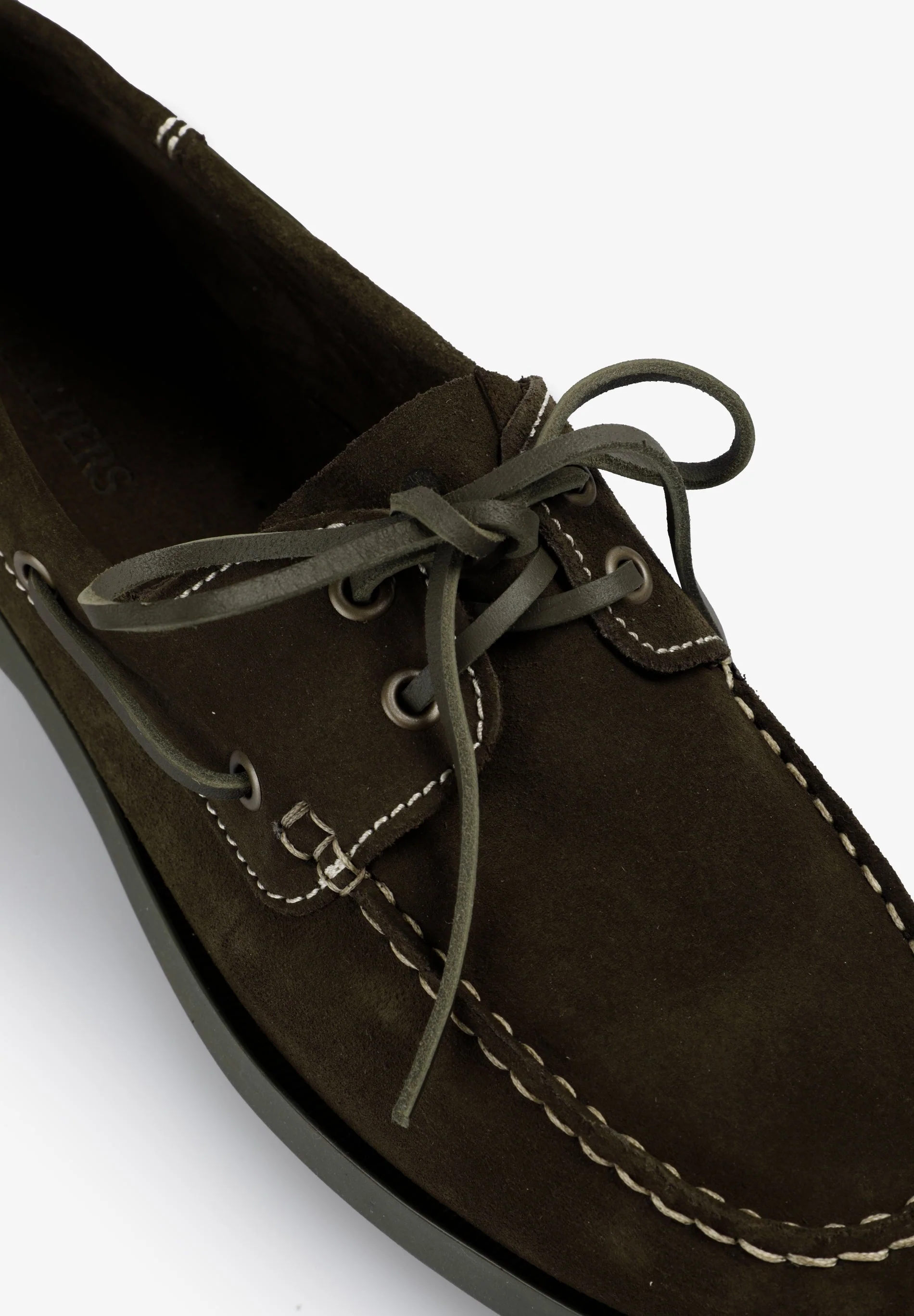 CONTRAST SUEDE BOAT SHOES - Image 6
