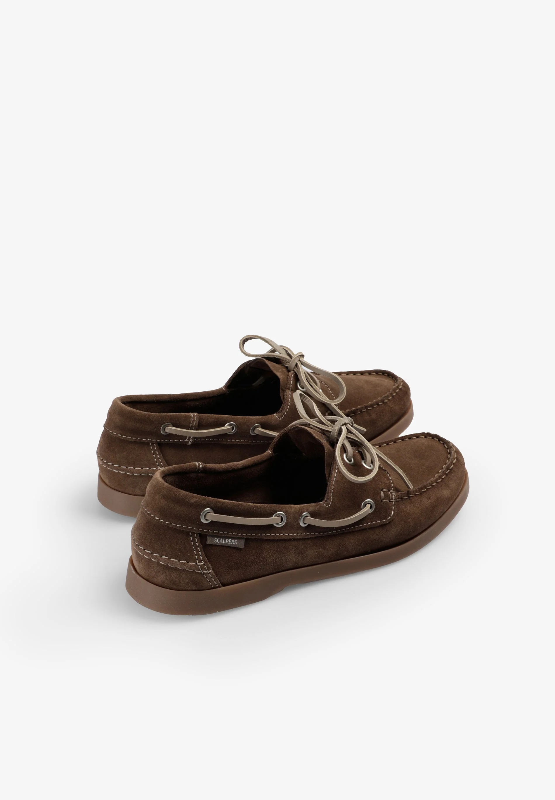 CONTRAST SUEDE BOAT SHOES - Image 3