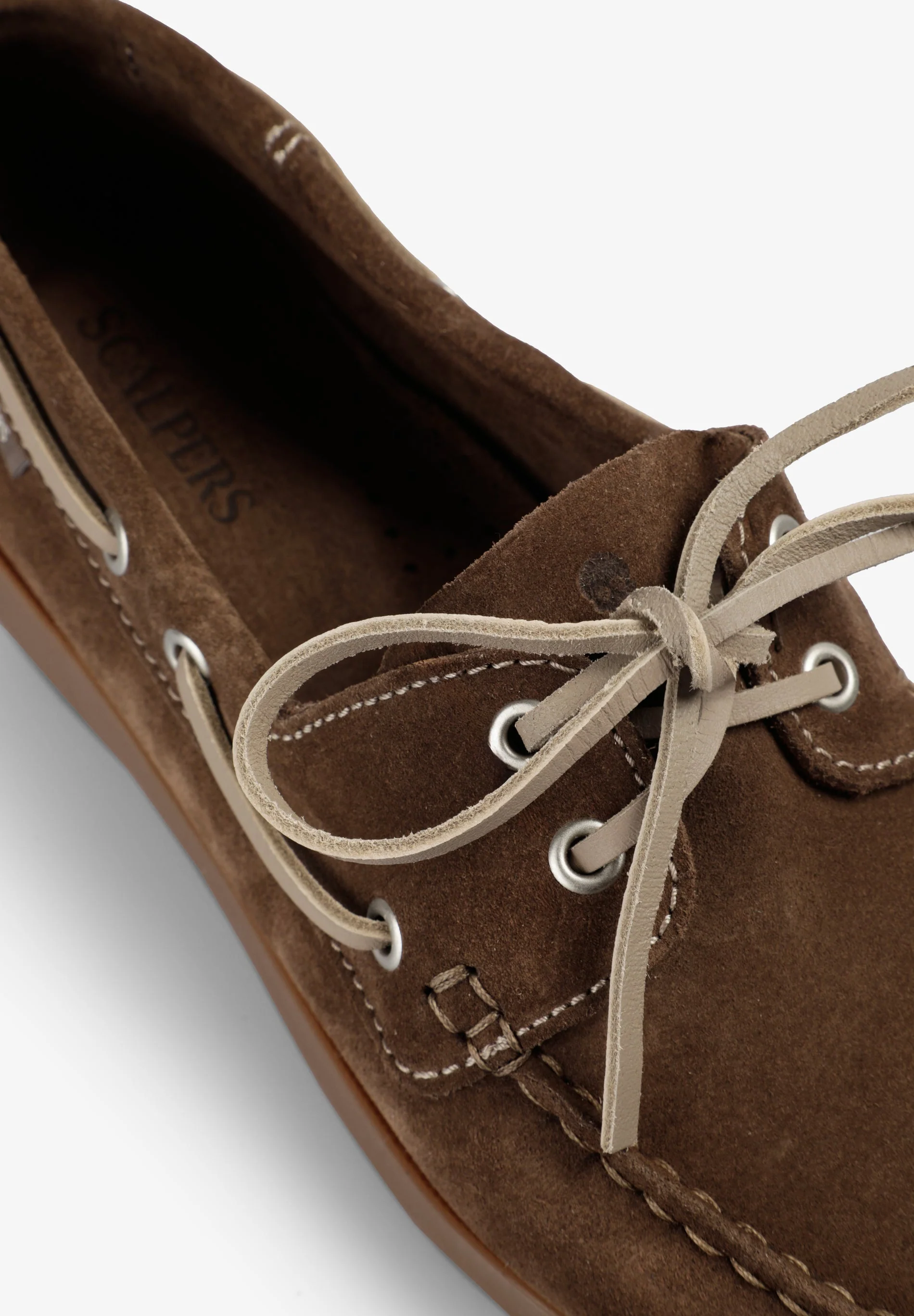 CONTRAST SUEDE BOAT SHOES - Image 6