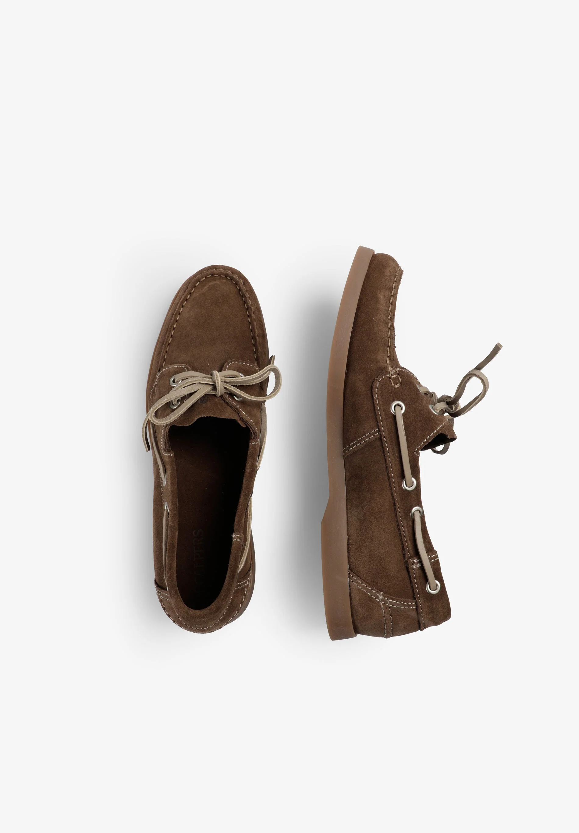 CONTRAST SUEDE BOAT SHOES - Image 8
