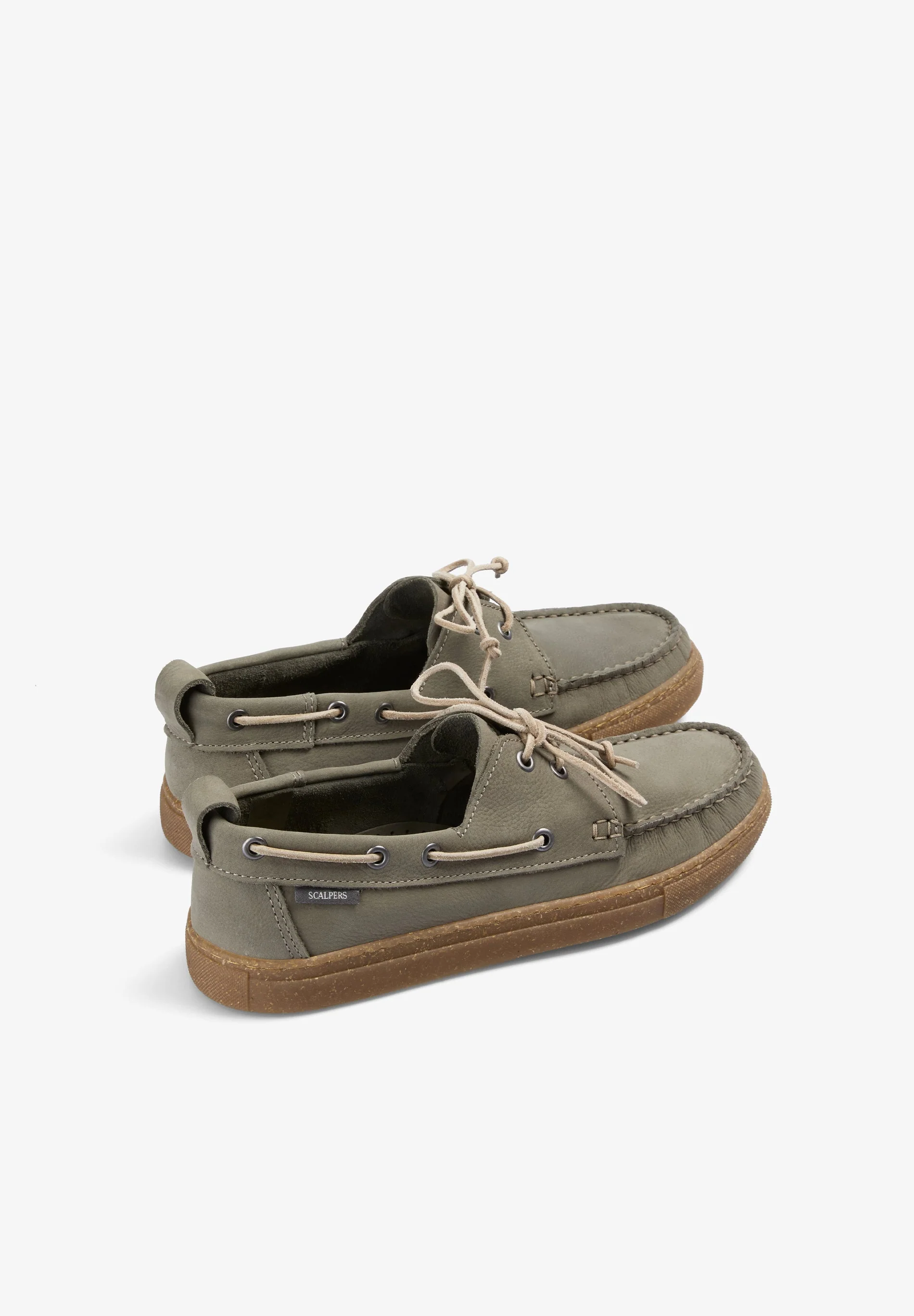 100% RECYCLED LEATHER BOAT SHOES - Image 3