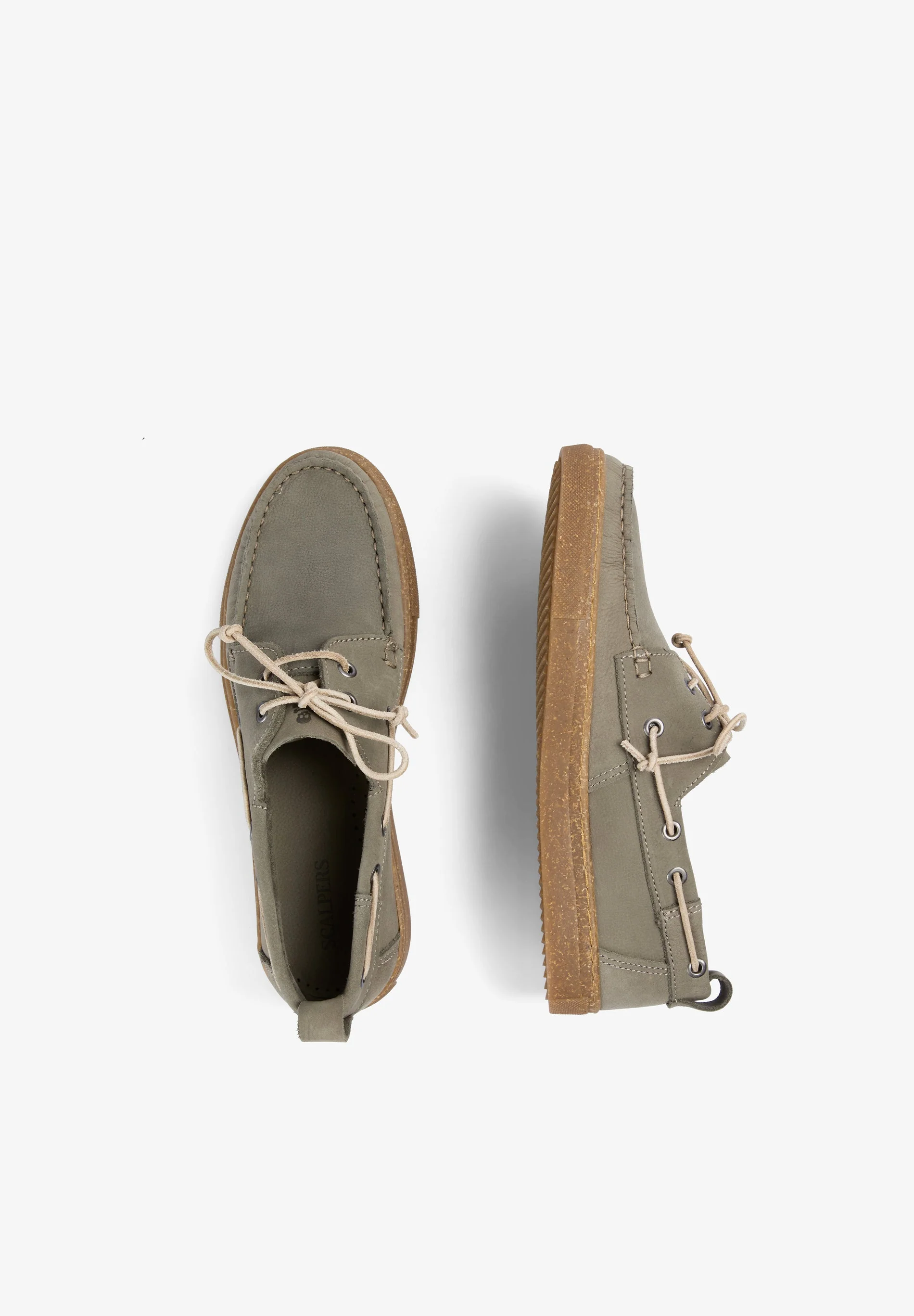100% RECYCLED LEATHER BOAT SHOES - Image 8