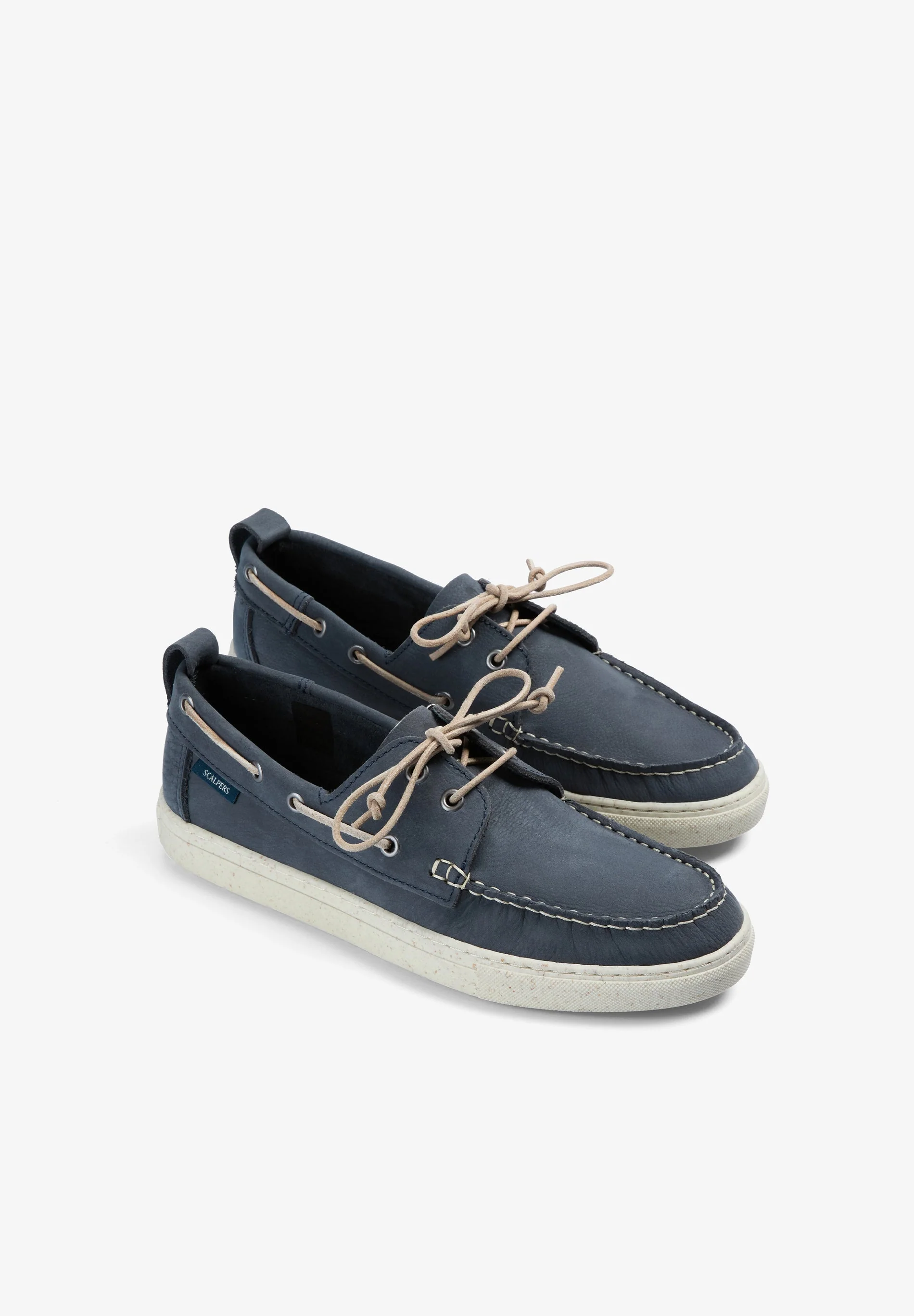 100% RECYCLED LEATHER BOAT SHOES - Image 2