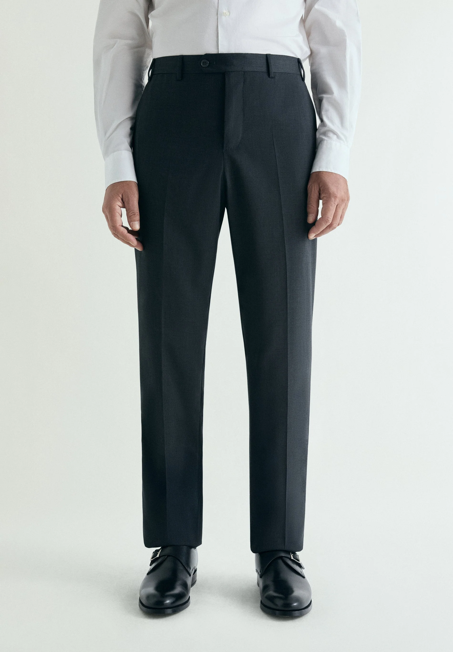 ZIGNONE COLD WOOL SUIT TROUSERS - Image 2