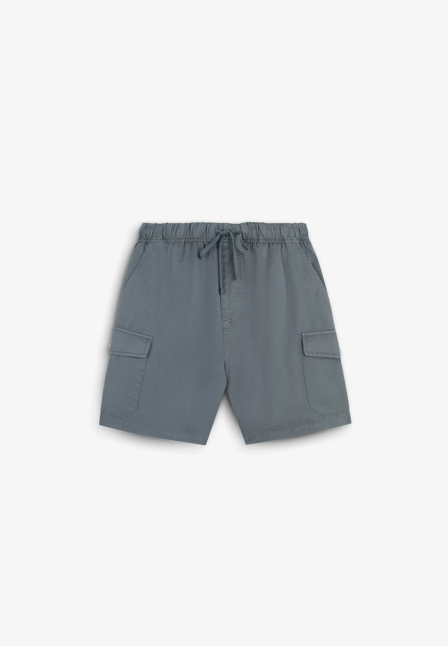 LINEN CARGO BERMUDA SHORTS