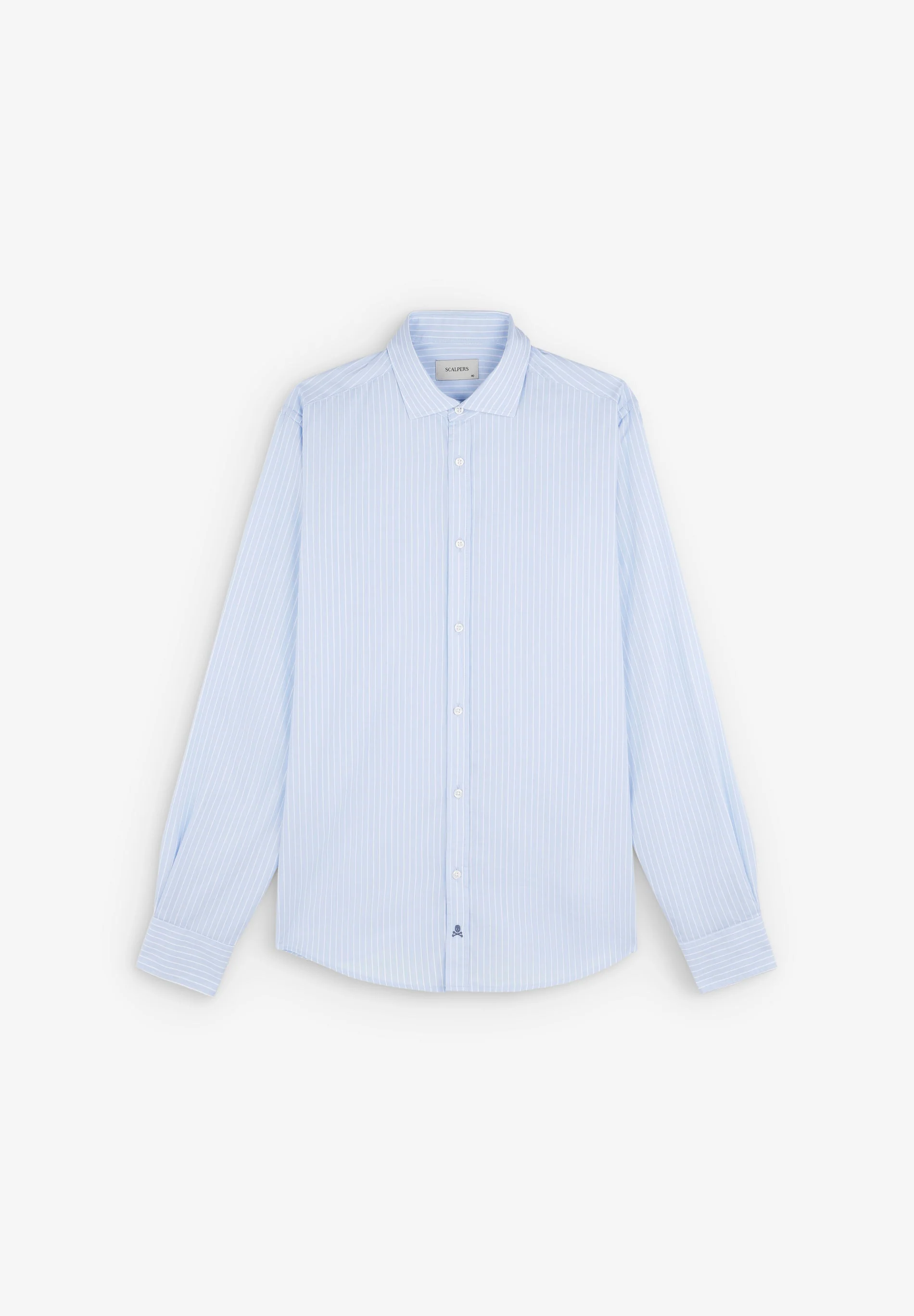 SLIM FIT CONTRAST EMBROIDERED SHIRT