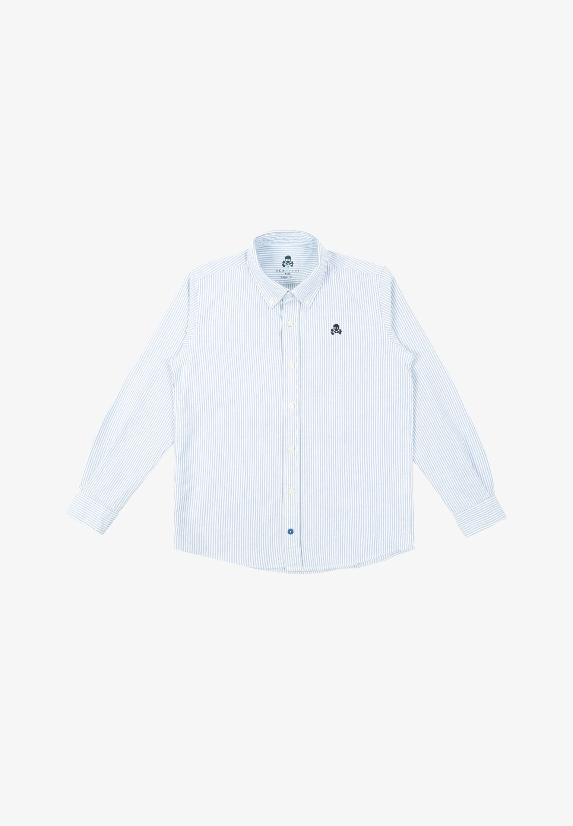 STRIPED SHIRT WITH CONTRAST SKULL - Image 2