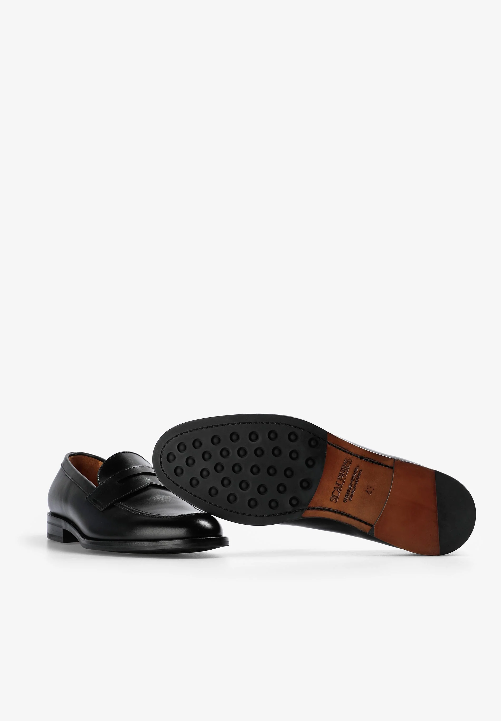 LEATHER LOAFERS WITH APRON - Image 5