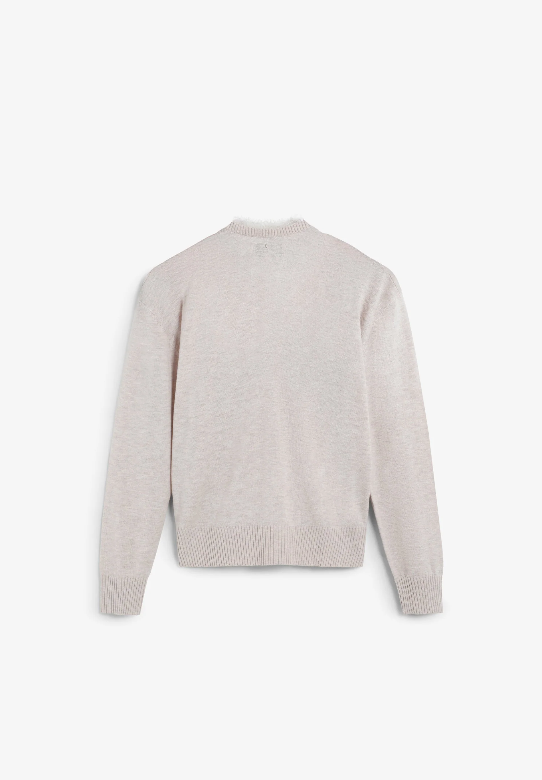 V-NECK SWEATER WITH LACE - Image 7