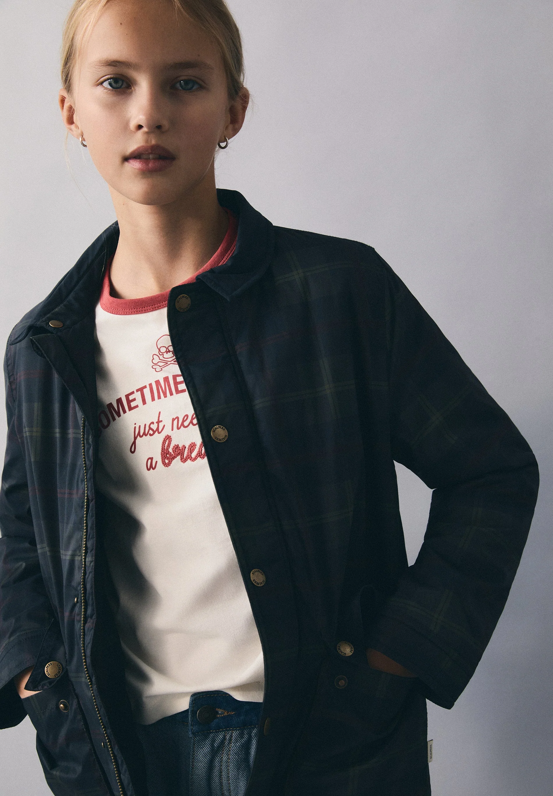 CHECK WAXED JACKET - Image 2