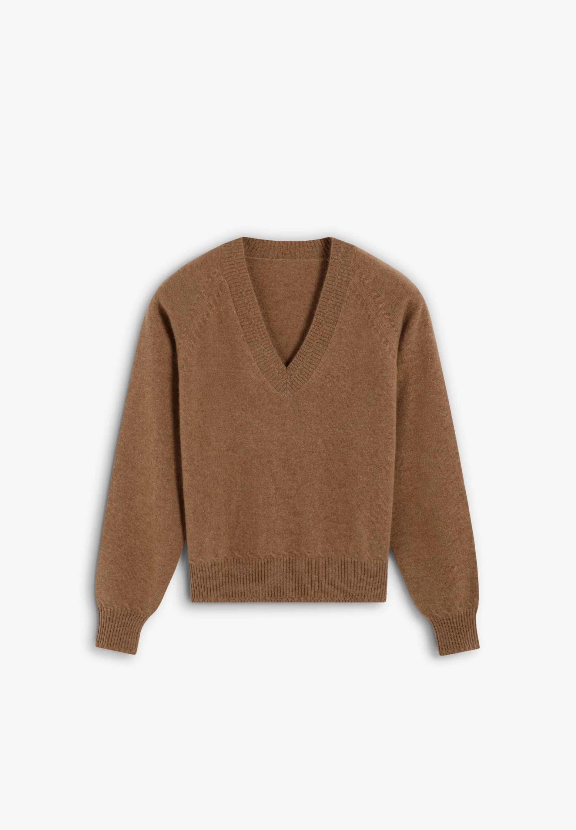 V-NECK 100% CASHMERE SWEATER - Image 3