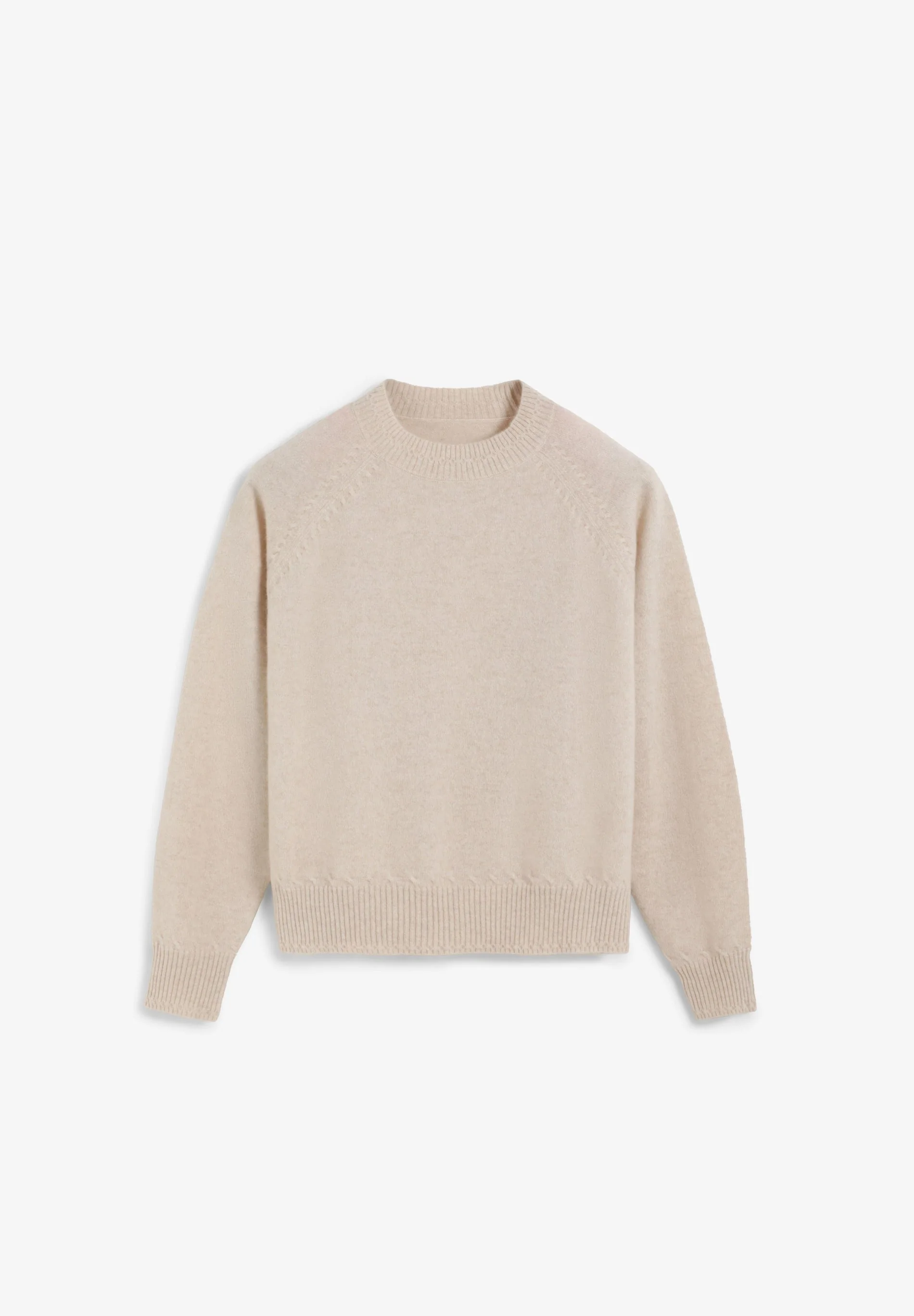 ROUND NECK 100% CASHMERE SWEATER - Image 2