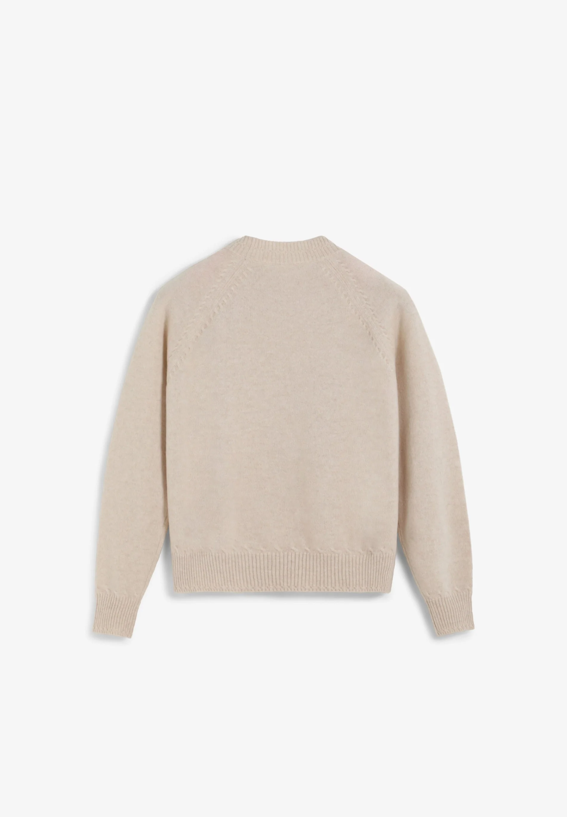 ROUND NECK 100% CASHMERE SWEATER - Image 3