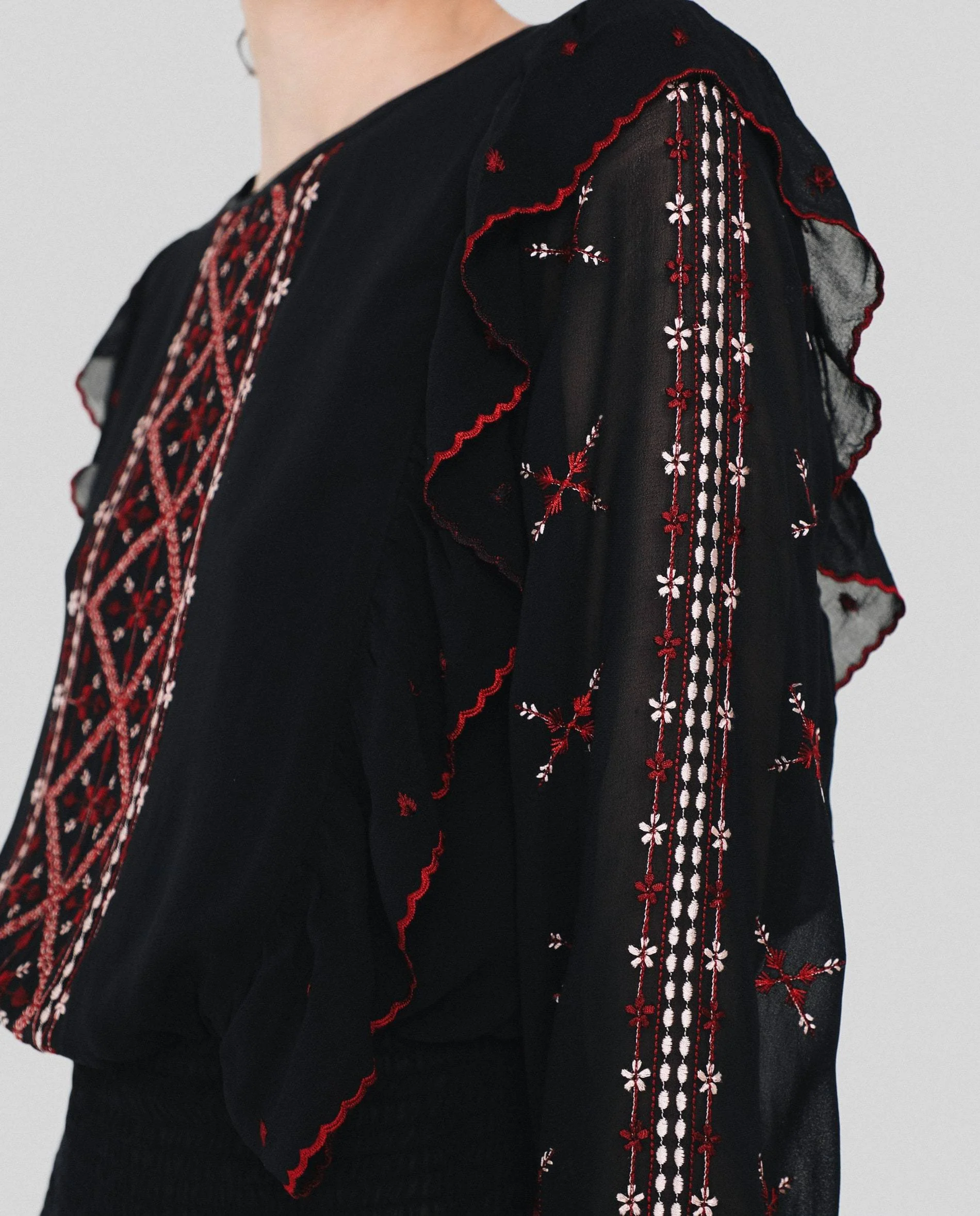 MINI DRESS WITH EMBROIDERY - Image 3