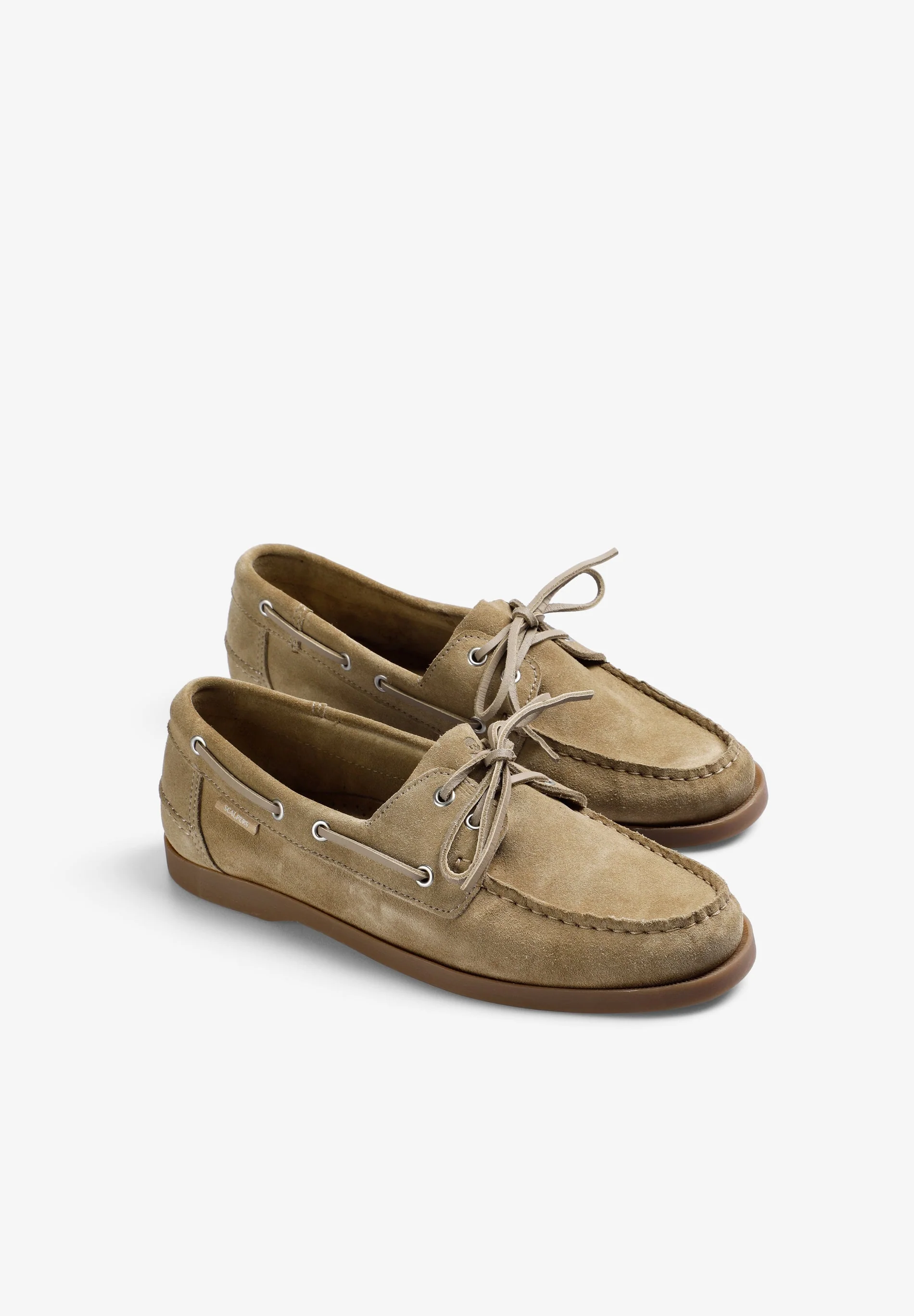 PLAIN LEATHER DECK SHOES - Image 2
