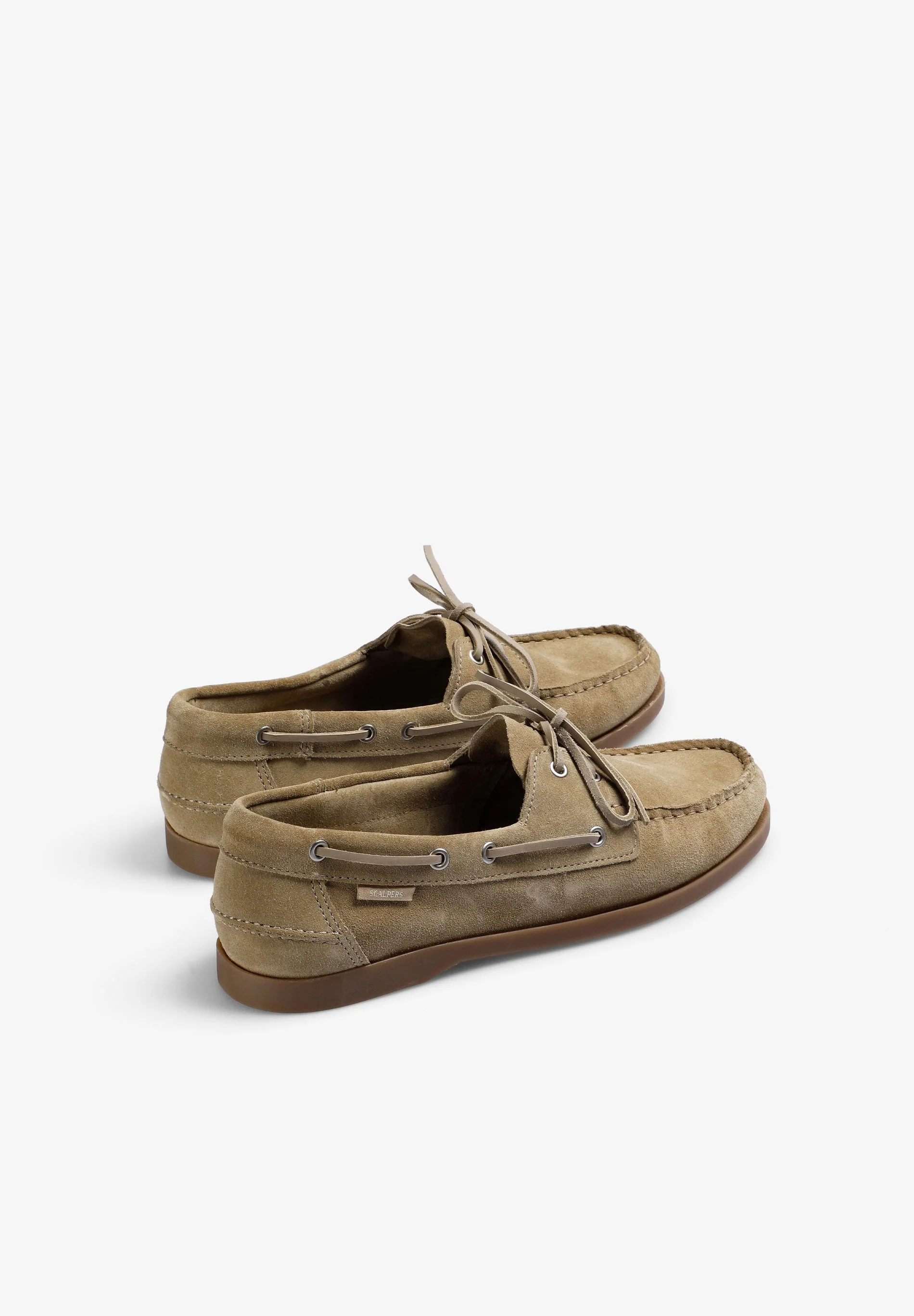 PLAIN LEATHER DECK SHOES - Image 3