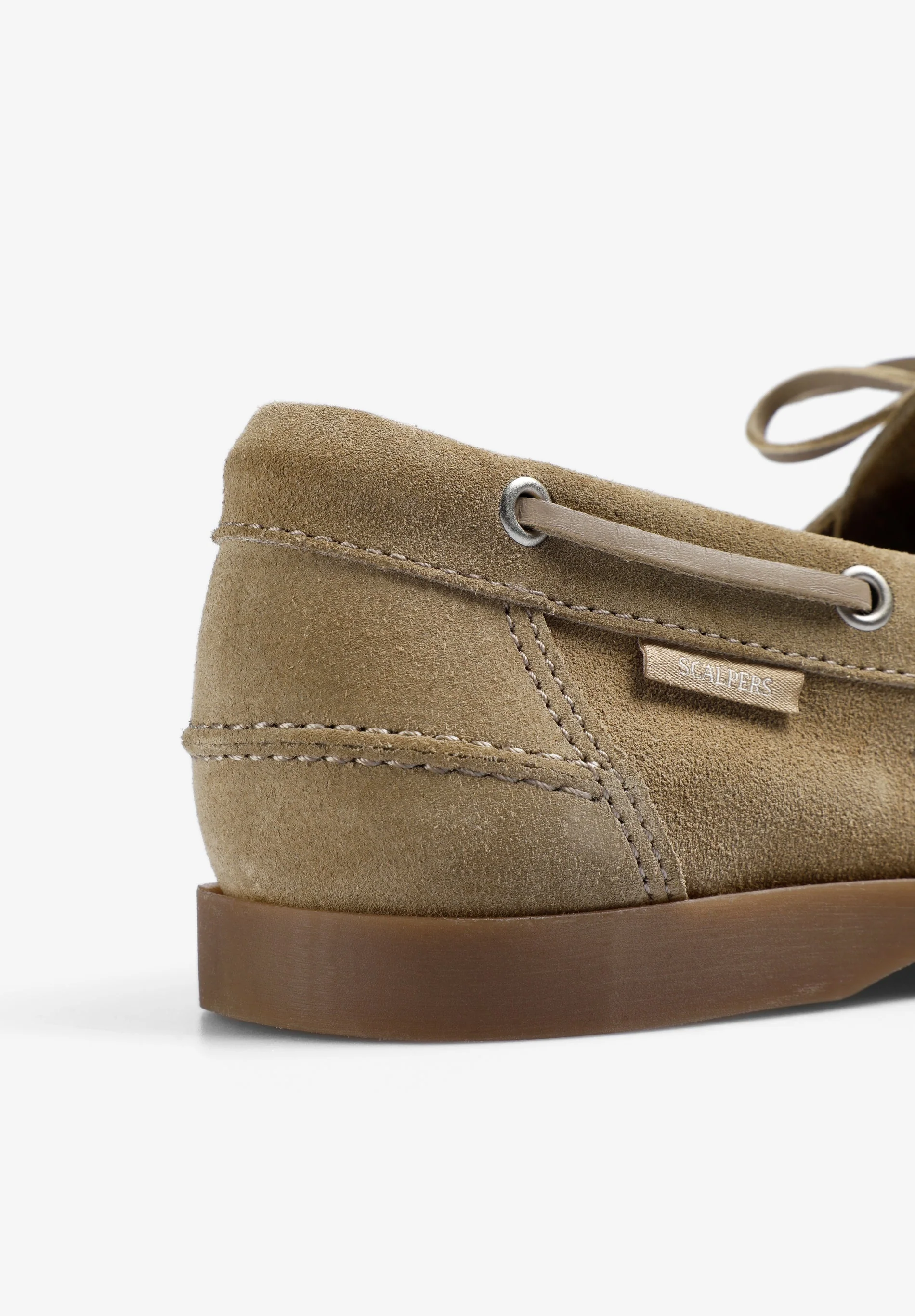 PLAIN LEATHER DECK SHOES - Image 5