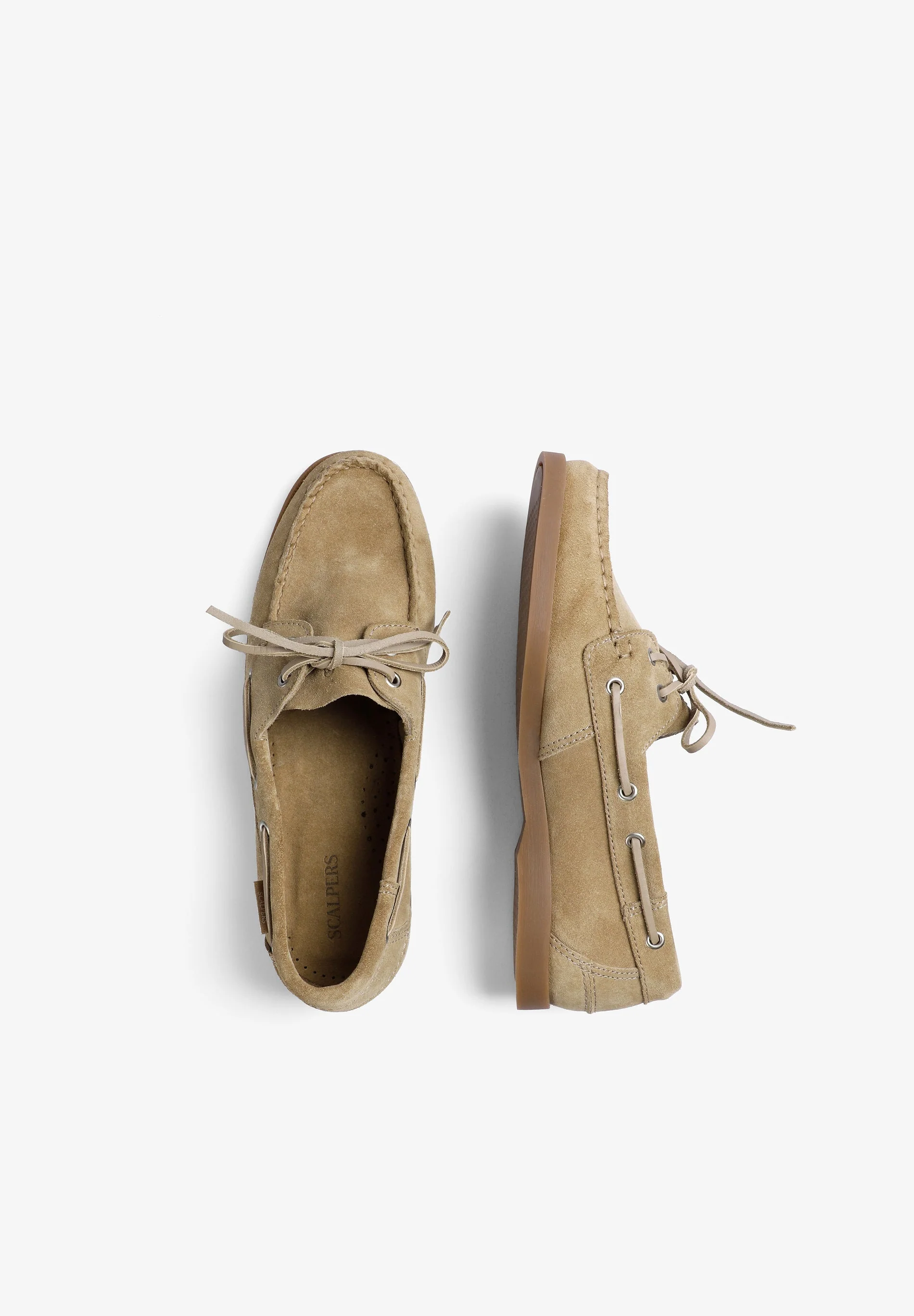 PLAIN LEATHER DECK SHOES - Image 8