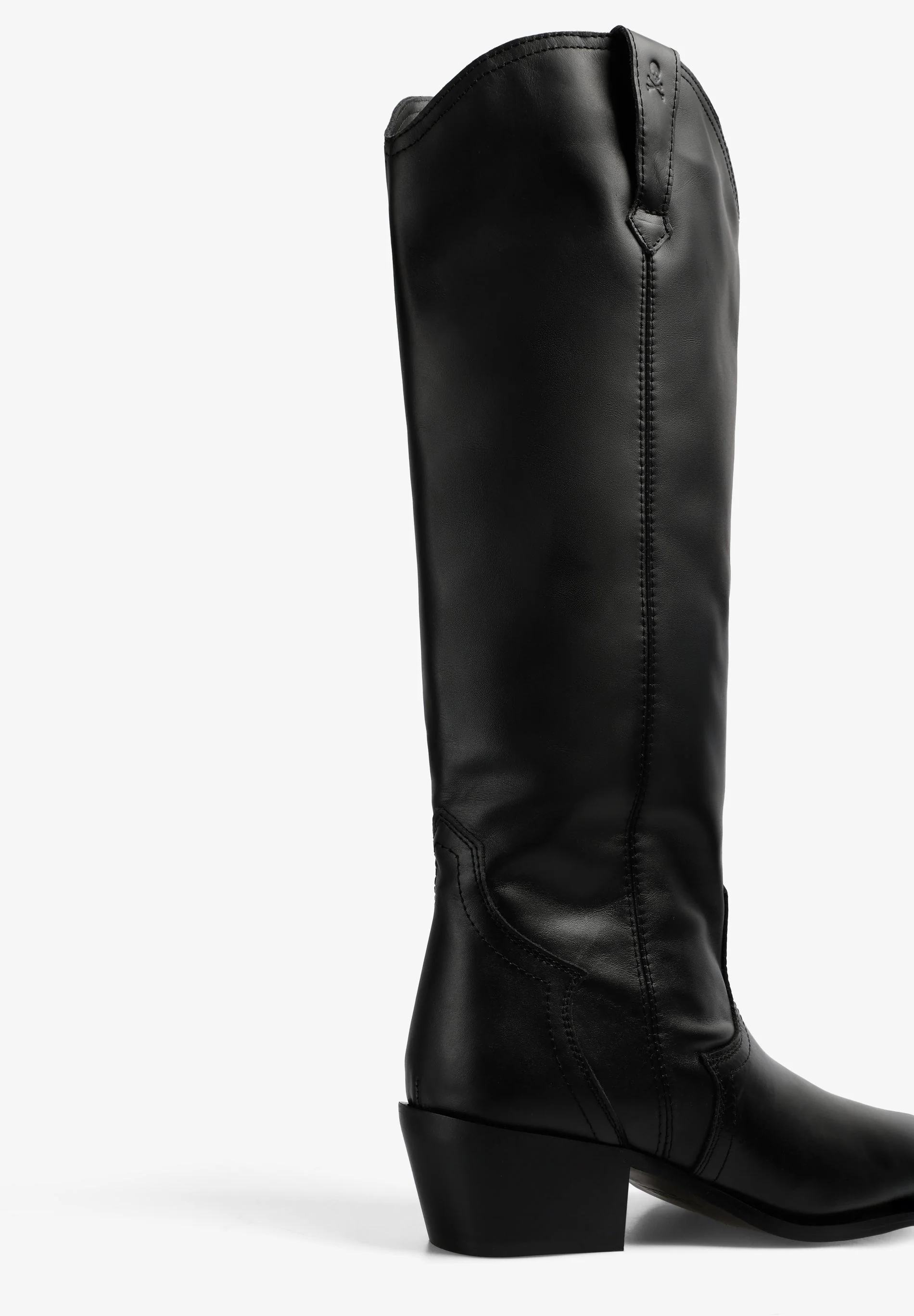 LEATHER KNEE-HIGH COWBOY BOOTS - Image 8