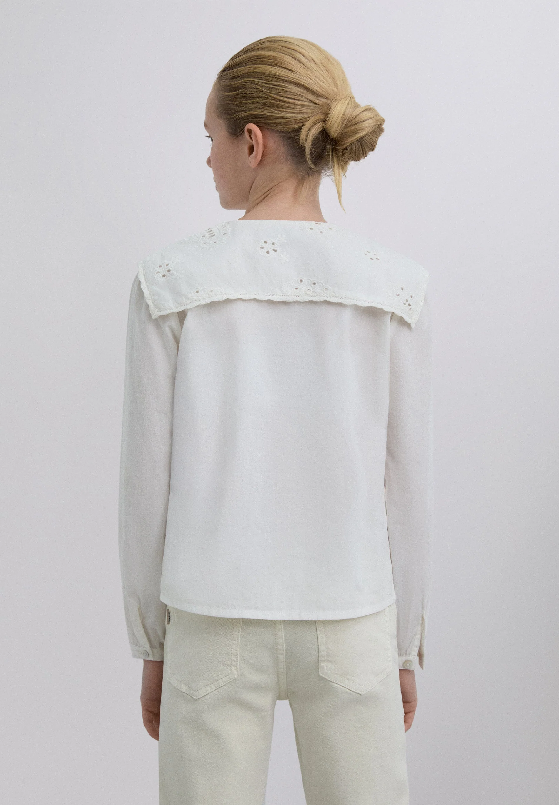 EMBROIDERED COLLAR SHIRT - Image 5