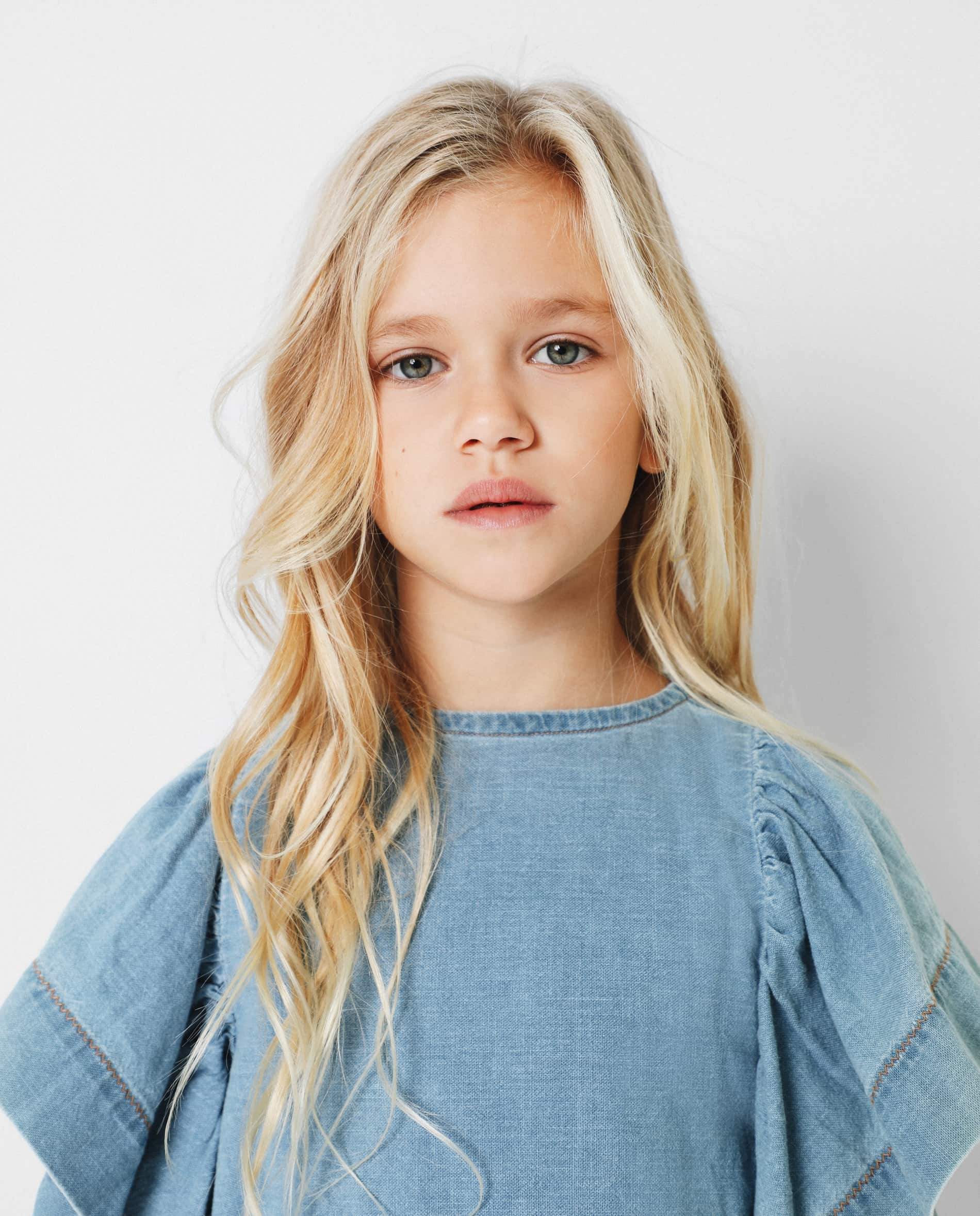 DENIM SHIRT WITH RUFFLED SLEEVES - Image 3